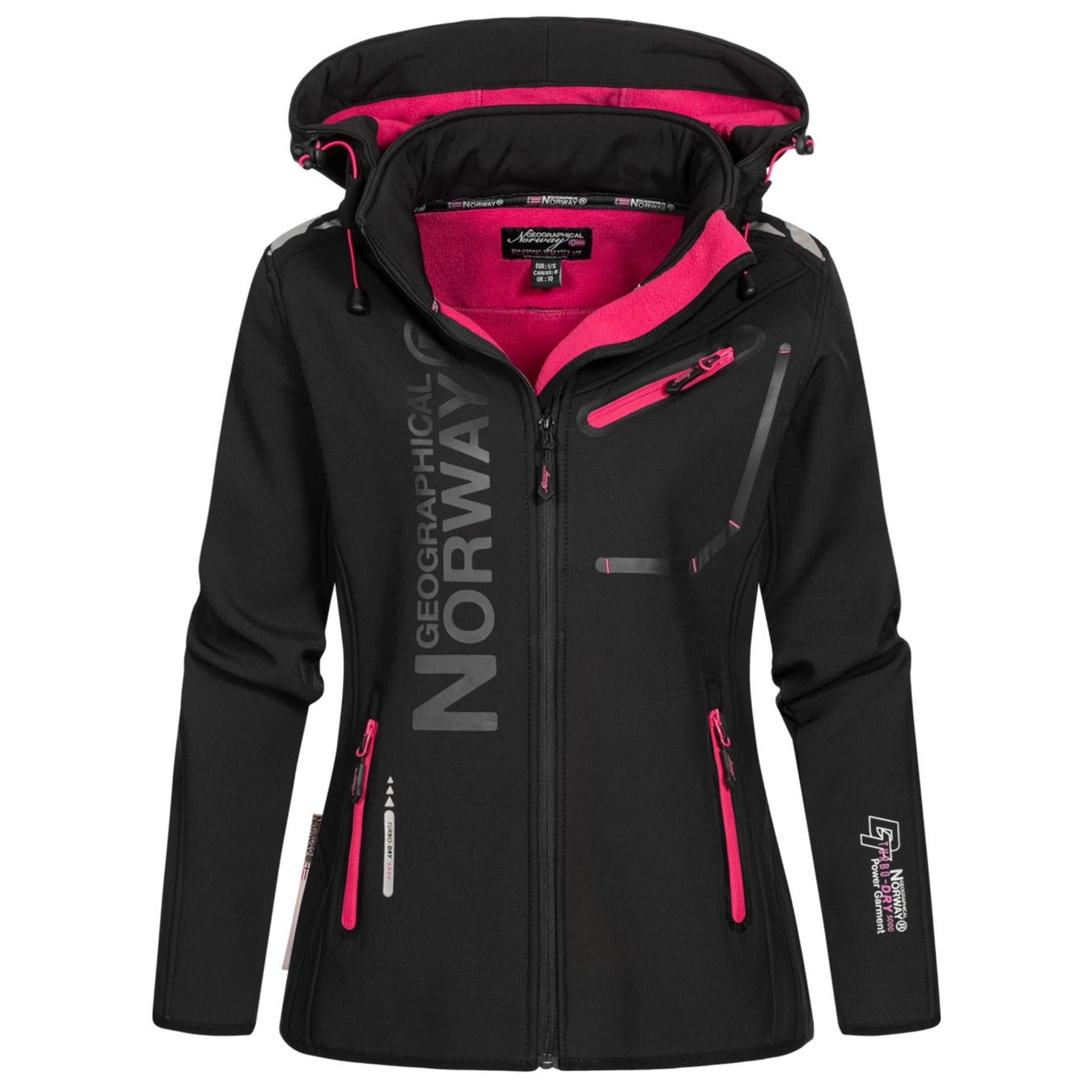 Geographical Norway Softshell Mujer Reine - Chaqueta con capucha desmontable