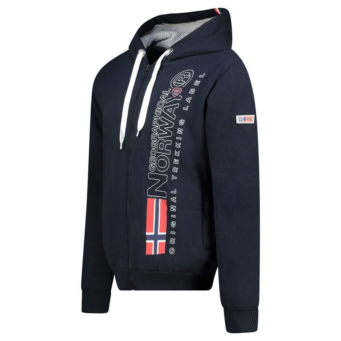 Geographical Norway FOGORA Herren - Kapuzenpullover mit Aufdrucken und Flagge am Ärmel - Geographical Norway FOGORA_MEN_CLARGRIS_S_SDB-FOGORA_MEN_NOIR_S_SDB-FOGORA_MEN_BLANC_S_SDB-.FOGORA_MEN_MARINE_S_SDB-FOGORA_MEN_GRAIS_CLAIR_M_SDB-FOGORA_MEN_SCHWARZ_M_SDB-FOGORA_MEN_BLANC_M_SDB-FOGORA_MEN_MARINE_M_SDB-FOGORA_MEN_GRAIS_CLAIR_L_SDB-FOGORA_MEN_SCHWARZ_L_SDB