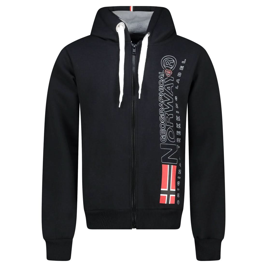 Geographical Norway FOGORA Man - Hoodie with prints and flag on sleeve - Geographical Norway FOGORA_MEN_GRIS_CLAIR_S_SDB-FOGORA_MEN_NOIR_S_SDB-FOGORA_MEN_BLANC_S_SDB-FOGORA_MEN_MARINE_S_SDB-FOGORA_MEN_GRIS_CLAIR_M_SDB-FOGORA_MEN_NOIR_M_SDB-FOGORA_MEN_BLANC_M_SDB-FOGORA_MEN_MARINE_M_SDB-FOGORA_MEN_GRIS_CLAIR_L_SDB-FOGORA_MEN_NOIR_L_SDB