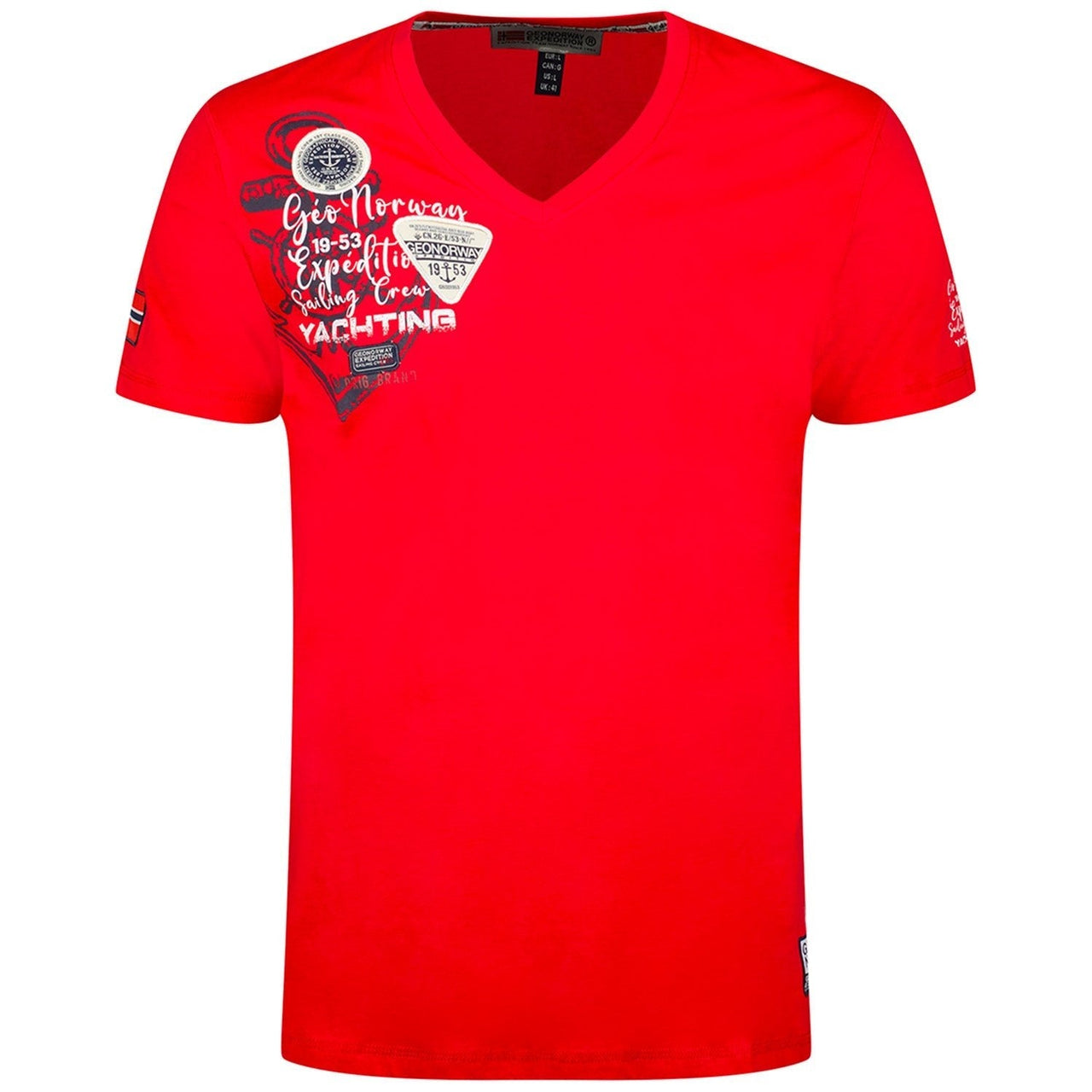 Geographical Norway Jademora Homme - T-shirt col V à manches courtes - Geographical Norway JADEMORA_MEN_MARINE_M_SDB-JADEMORA_MEN_BLANC_M_SDB-JADEMORA_MEN_MARINE_L_SDB-JADEMORA_MEN_BLANC_L_SDB-JADEMORA_MEN_MARINE_XL_SDB-JADEMORA_MEN_BLANC_XL_SDB-JADEMORA_MEN_MARINE_XXL_SDB-JADEMORA_MEN_BLANC_XXL_SDB-JADEMORA_MEN_BLANC_3XL_SDB-JADEMORA_MEN_GRIS_CLAIR_M_SDB