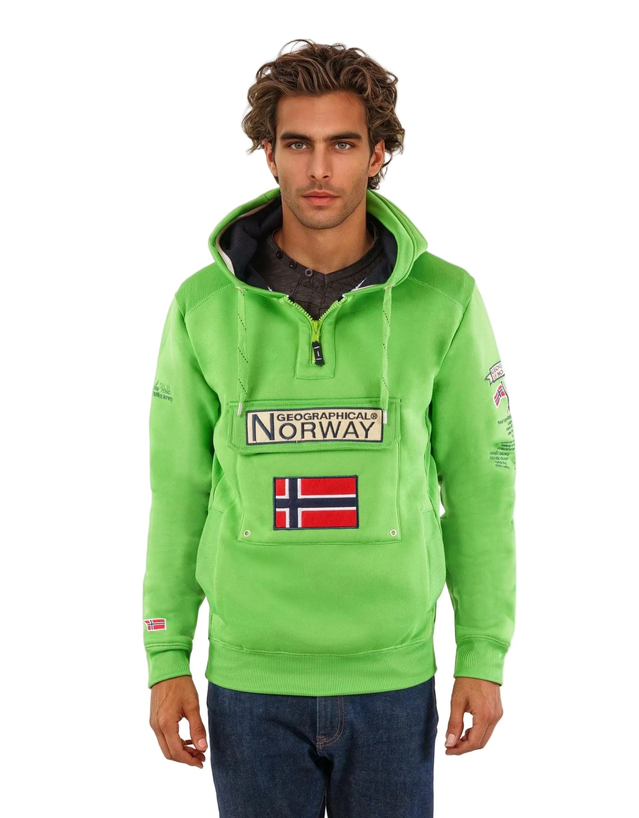 Geographical Norway Gymclass Fluo Homme - Hooded Sweatshirt - Geographical Norway GYMCLASS_MEN_VERT_FLUO_S_SDB-GYMCLASS_MEN_JAUNE_FLUO_S_SDB-GYMCLASS_MEN_ORANGE_FLUO_S_SDB-GYMCLASS_MEN_VERT_FLUO_M_SDB-GYMCLASS_MEN_JAUNE_FLUO_M_SDB-GYMCLASS_MEN_ORANGE_FLUO_M_SDB-GYMCLASS_MEN_VERT_FLUO_L_SDB-GYMCLASS_MEN_JAUNE_FLUO_L_SDB-GYMCLASS_MEN_ORANGE_FLUO_L_SDB-GYMCLASS_MEN_VERT_FLUO_XL_SDB
