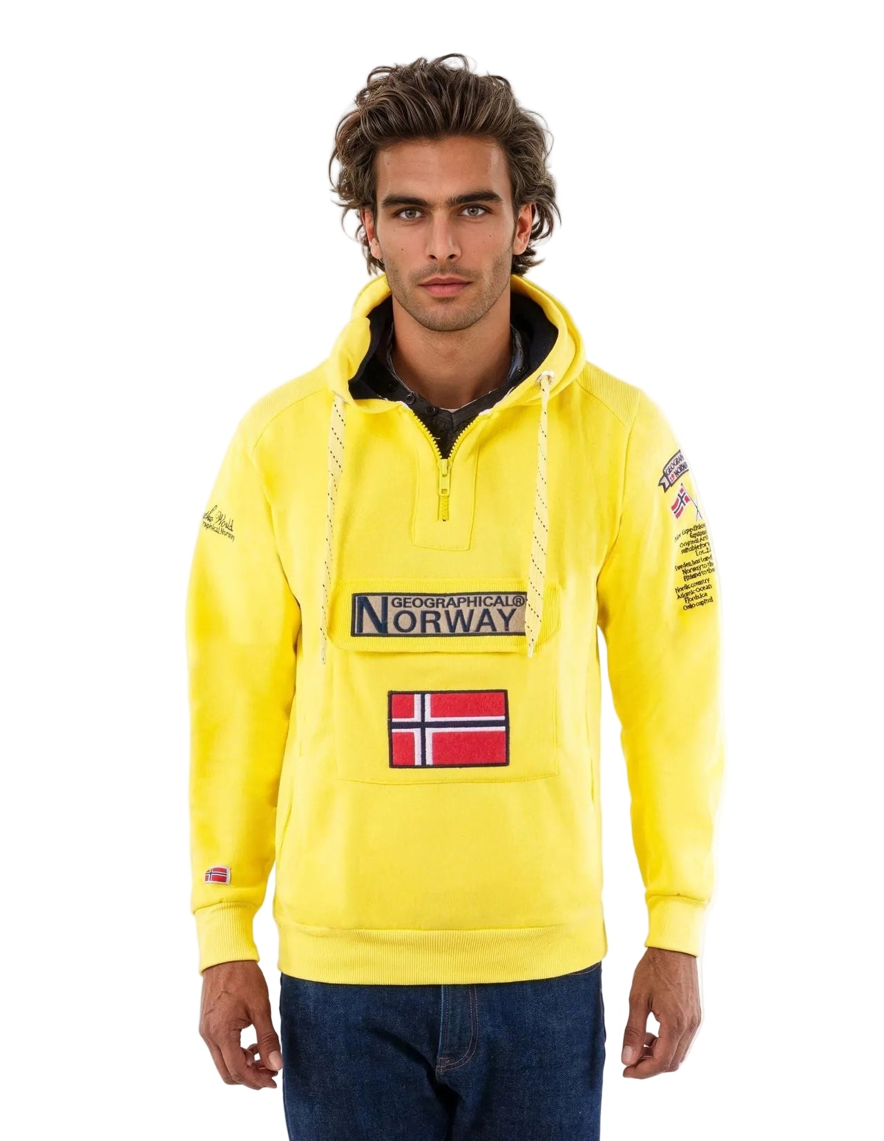 Geographical Norway Gymclass Fluo Homme - Hooded Sweatshirt - Geographical Norway GYMCLASS_MEN_VERT_FLUO_S_SDB-GYMCLASS_MEN_JAUNE_FLUO_S_SDB-GYMCLASS_MEN_ORANGE_FLUO_S_SDB-GYMCLASS_MEN_VERT_FLUO_M_SDB-GYMCLASS_MEN_JAUNE_FLUO_M_SDB-GYMCLASS_MEN_ORANGE_FLUO_M_SDB-GYMCLASS_MEN_VERT_FLUO_L_SDB-GYMCLASS_MEN_JAUNE_FLUO_L_SDB-GYMCLASS_MEN_ORANGE_FLUO_L_SDB-GYMCLASS_MEN_VERT_FLUO_XL_SDB