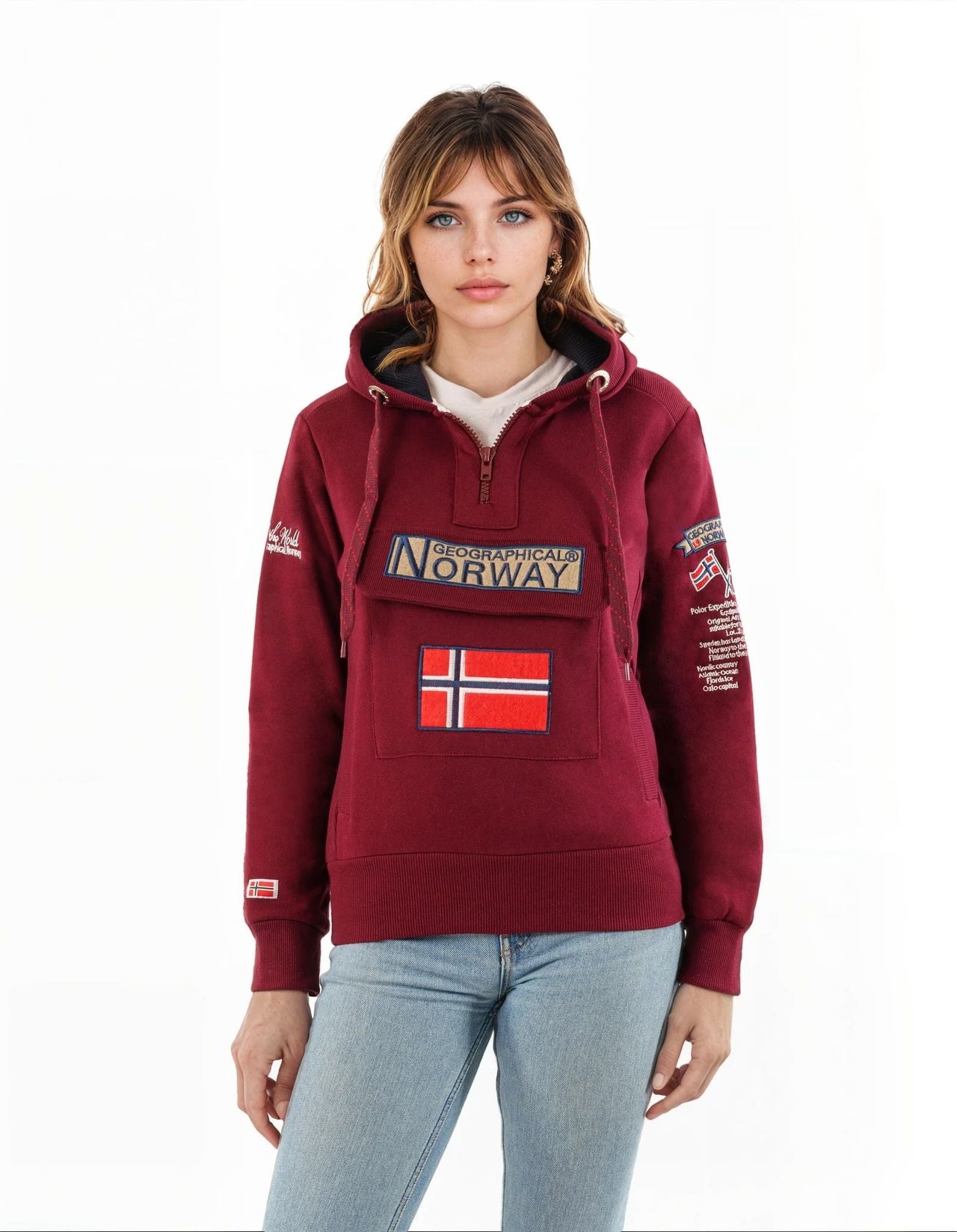 Geographical Norway Gymclass Women - Hooded sweatshirt - Geographical Norway GYMCLASS_LADY_BLANC_S_SDB-GYMCLASS_LADY_BLEU_PETROLE_S_SDB-GYMCLASS_LADY_BLEU_ROYAL_S_SDB-GYMCLASS_LADY_BLEU_CIEL_S_SDB-GYMCLASS_LADY_BORDEAUX_S_SDB-GYMCLASS_LADY_GRENAT_S_SDB-GYMCLASS_LADY_GRIS_FONCE_S_SDB-GYMCLASS_LADY_GRIS_CLAIR_SDB-GYMCLASS_LADY_MARINE_S_SDB-GYMCLASS_LADY_KAKI_S_SDB