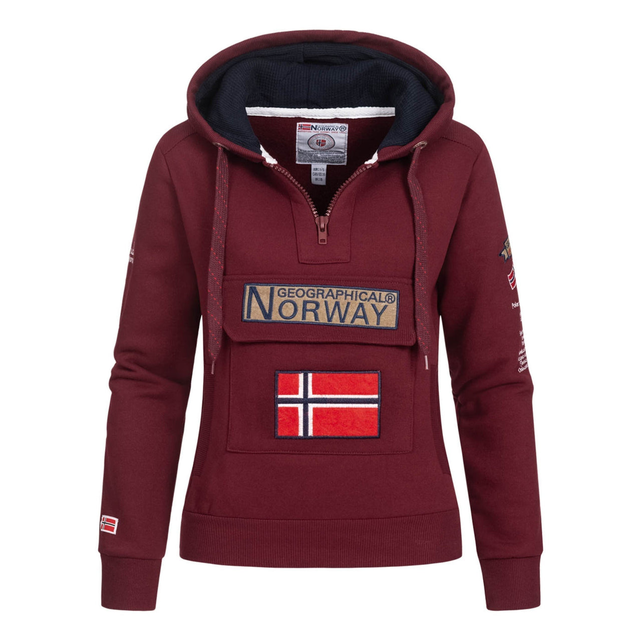 Geographical Norway Gymclass Donna - Felpa con cappuccio - Geographical Norway GYMCLASS_LADY_BLANC_S_SDB-GYMCLASS_LADY_BLEU_PETROLE_S_SDB-GYMCLASS_LADY_BLEU_ROYAL_SDB-GYMCLASS_LADY_BLEU_CIEL_SDB-GYMCLASS_LADY_BORDEAUX_SDB-GYMCLASS_LADY_GRENAT_SDB-GYMCLASS_LADY_GRIS_FONCE_SDB-GYMCLASS_LADY_GRIS_CLAIR_SDB-GYMCLASS_LADY_MARINE_SDB-GYMCLASS_LADY_KAKI_SDB