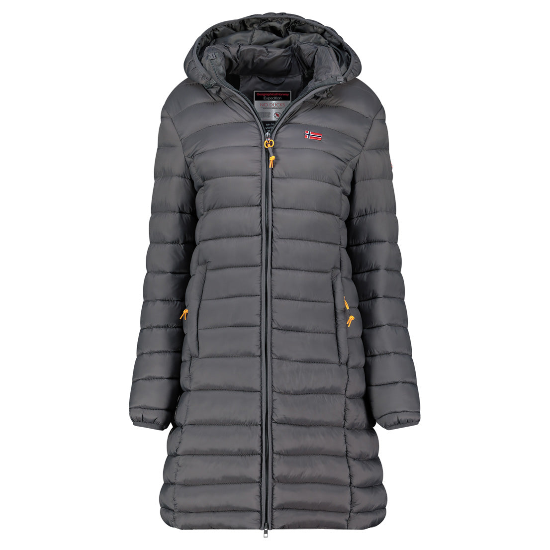 Geographical Norway ATIKOLOR LONG HOOD Femme - Blouson Gris Clair