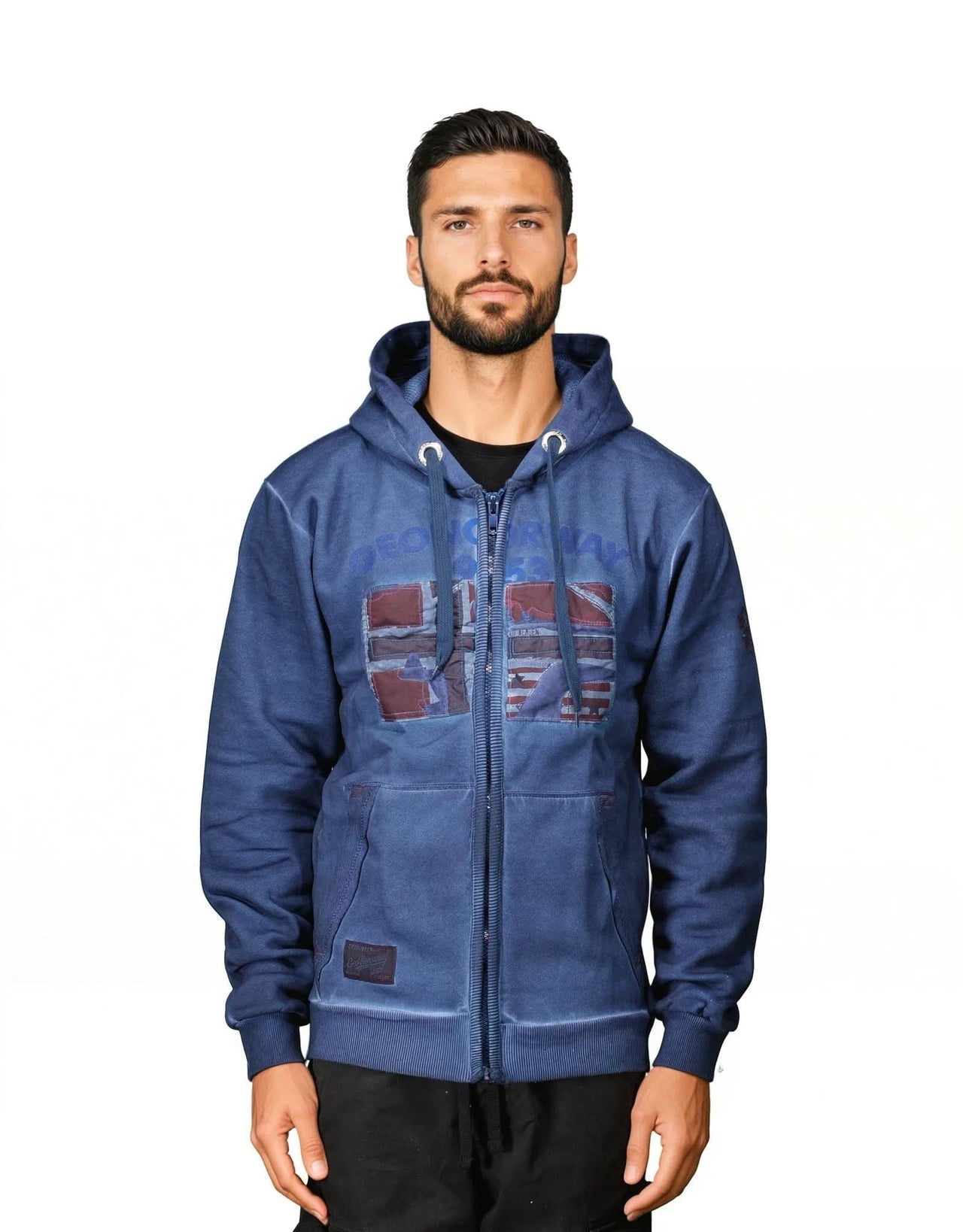 Geographical Norway Gotz Homme - Pull a capuche zippé - Geographical Norway GOTZ_MEN_BLEU_M_EO_SDB-GOTZ_MEN_BLEU_L_EO_SDB-GOTZ_MEN_BLEU_XL_EO_SDB-GOTZ_MEN_BLEU_XXL_EO_SDB-GOTZ_MEN_BLEU_3XL_EO_SDB-GOTZ_MEN_GRIS_CLAIR_M_EO_SDB-GOTZ_MEN_GRIS_CLAIR_L_EO_SDB-GOTZ_MEN_GRIS_CLAIR_XL_EO_SDB-GOTZ_MEN_GRIS_CLAIR_XXL_EO_SDB-GOTZ_MEN_GRIS_CLAIR_3XL_EO_SDB