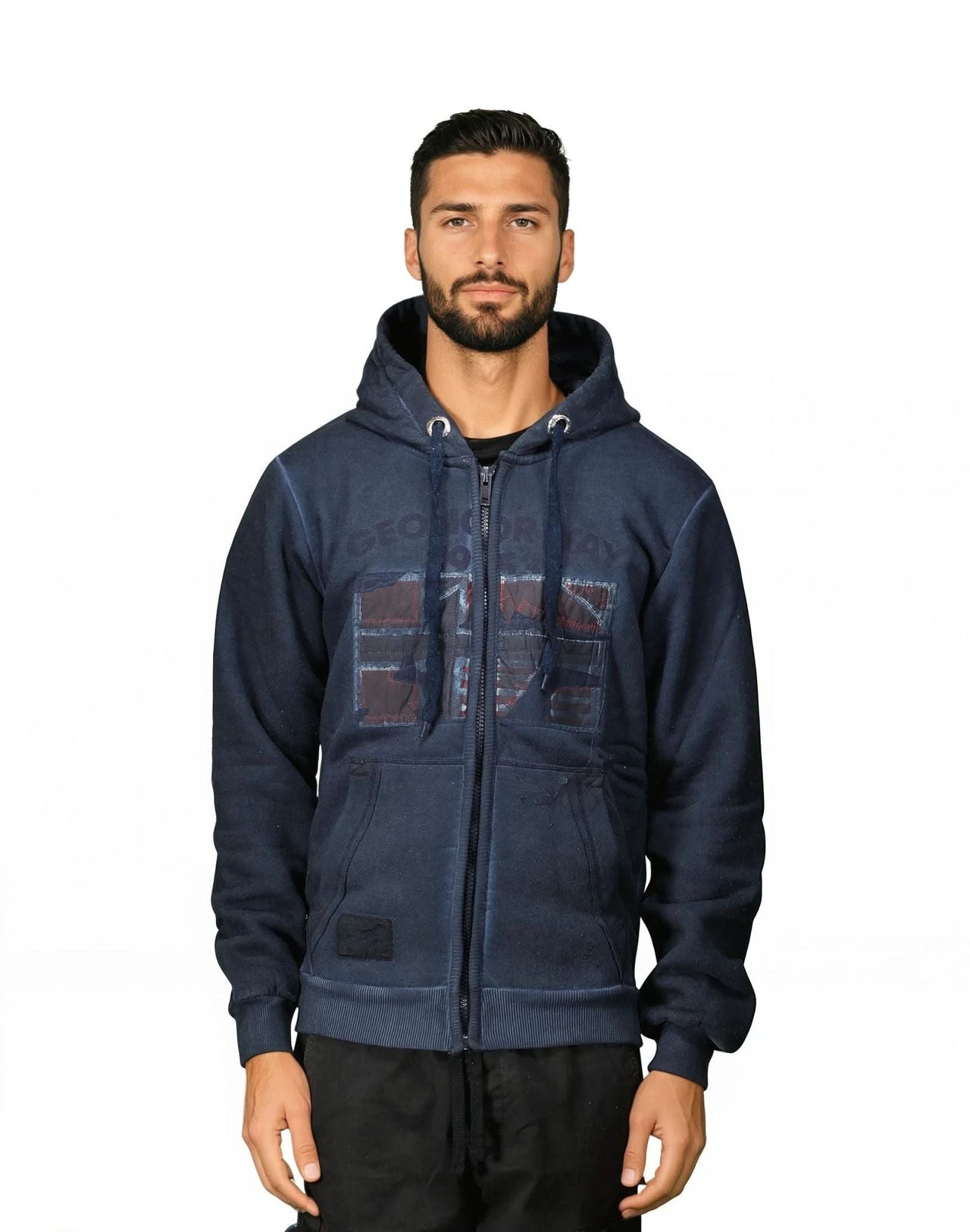 Geographical Norway Gotz Homme - Pull a capuche zippé - Geographical Norway GOTZ_MEN_BLEU_M_EO_SDB-GOTZ_MEN_BLEU_L_EO_SDB-GOTZ_MEN_BLEU_XL_EO_SDB-GOTZ_MEN_BLEU_XXL_EO_SDB-GOTZ_MEN_BLEU_3XL_EO_SDB-GOTZ_MEN_GRIS_CLAIR_M_EO_SDB-GOTZ_MEN_GRIS_CLAIR_L_EO_SDB-GOTZ_MEN_GRIS_CLAIR_XL_EO_SDB-GOTZ_MEN_GRIS_CLAIR_XXL_EO_SDB-GOTZ_MEN_GRIS_CLAIR_3XL_EO_SDB