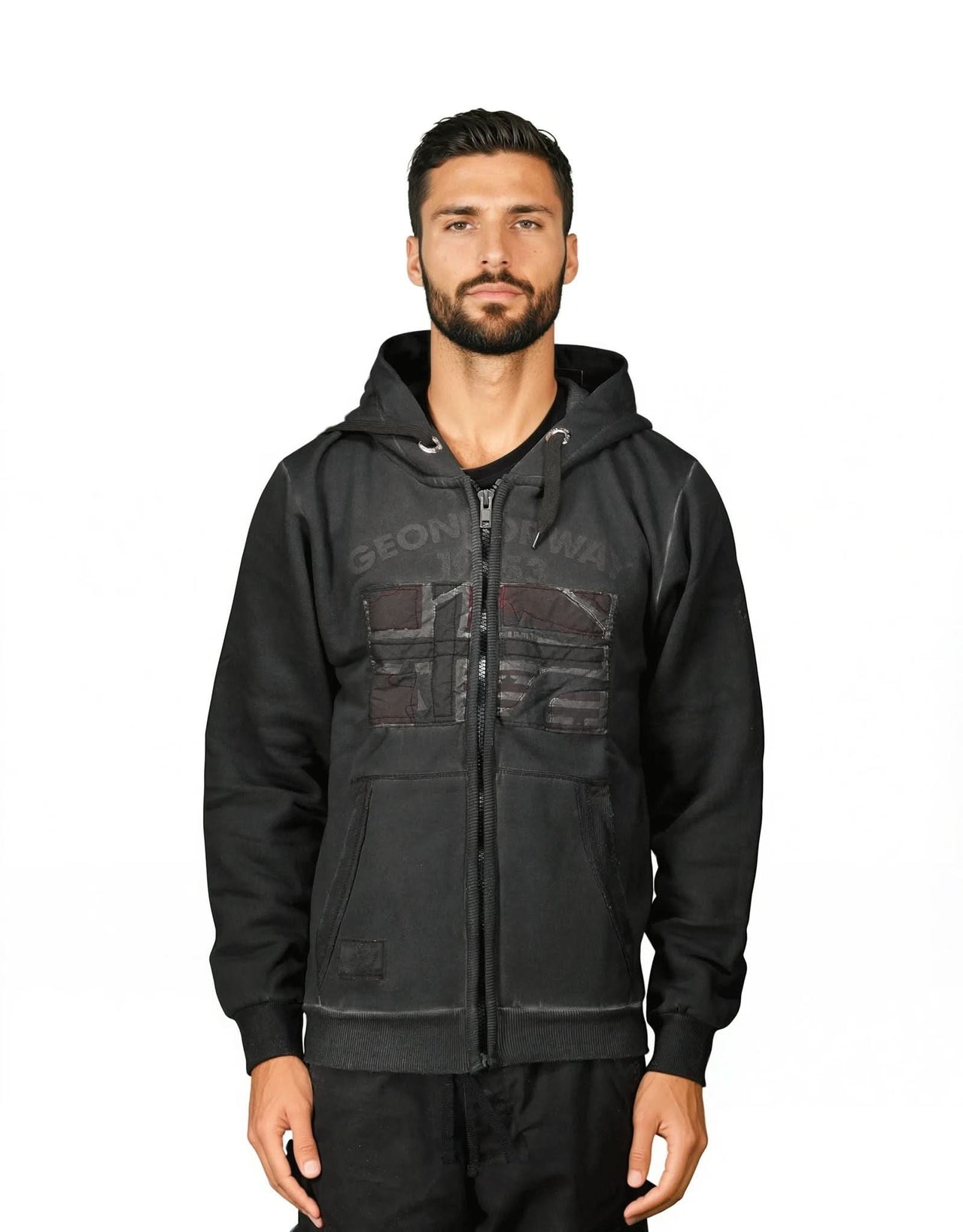 Geographical Norway Gotz Homme - Pull a capuche zippé - Geographical Norway GOTZ_MEN_BLEU_M_EO_SDB-GOTZ_MEN_BLEU_L_EO_SDB-GOTZ_MEN_BLEU_XL_EO_SDB-GOTZ_MEN_BLEU_XXL_EO_SDB-GOTZ_MEN_BLEU_3XL_EO_SDB-GOTZ_MEN_GRIS_CLAIR_M_EO_SDB-GOTZ_MEN_GRIS_CLAIR_L_EO_SDB-GOTZ_MEN_GRIS_CLAIR_XL_EO_SDB-GOTZ_MEN_GRIS_CLAIR_XXL_EO_SDB-GOTZ_MEN_GRIS_CLAIR_3XL_EO_SDB