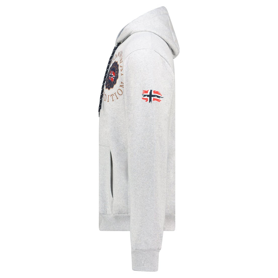 Geographical Norway GEGANTO Homme - Sweat à Capuche avec Impressions et Drapeau - Geographical Norway GEGANTO_MEN_GRIS_CLAIR_S_SDB-GEGANTO_MEN_BLANC_S_SDB-GEGANTO_MEN_GRIS_CLAIR_M_SDB-GEGANTO_MEN_BLANC_M_SDB-GEGANTO_MEN_GRIS_CLAIR_L_SDB-GEGANTO_MEN_BLANC_L_SDB-GEGANTO_MEN_GRIS_CLAIR_XL_SDB-GEGANTO_MEN_BLANC_XL_SDB-GEGANTO_MEN_GRIS_CLAIR_XXL_SDB-GEGANTO_MEN_BLANC_XXL_SDB