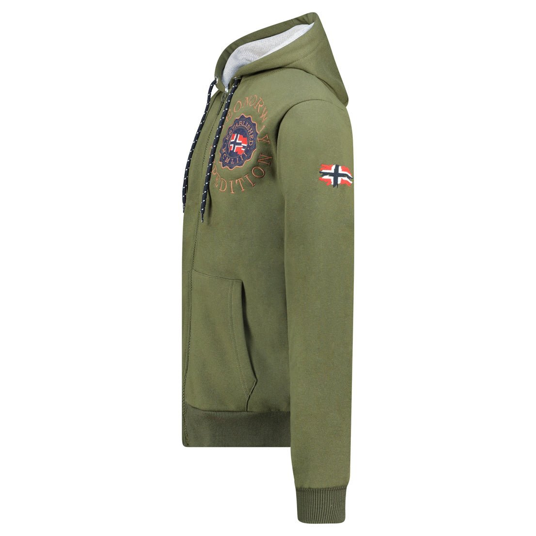 Geographical Norway GEGANTO Men - Hooded sweatshirt with prints and flag - Geographical Norway GEGANTO_MEN_GRIS_CLAIR_S_SDB-GEGANTO_MEN_BLANC_S_SDB-GEGANTO_MEN_GRIS_CLAIR_MDB-GEGANTO_MEN_BLANC_M_SDB-GEGANTO_MEN_GRIS_CLAIR_L_SDB-GEGANTO_MEN_BLANC_L_SDB-GEGANTO_MEN_GRIS_CLAIR_XL_SDB-GEGANTO_MEN_BLANC_XL_SDB-GEGANTO_MEN_GRIS_CLAIR_XXL_SDB-GEGANTO_MEN_BLANC_XXL_SDB