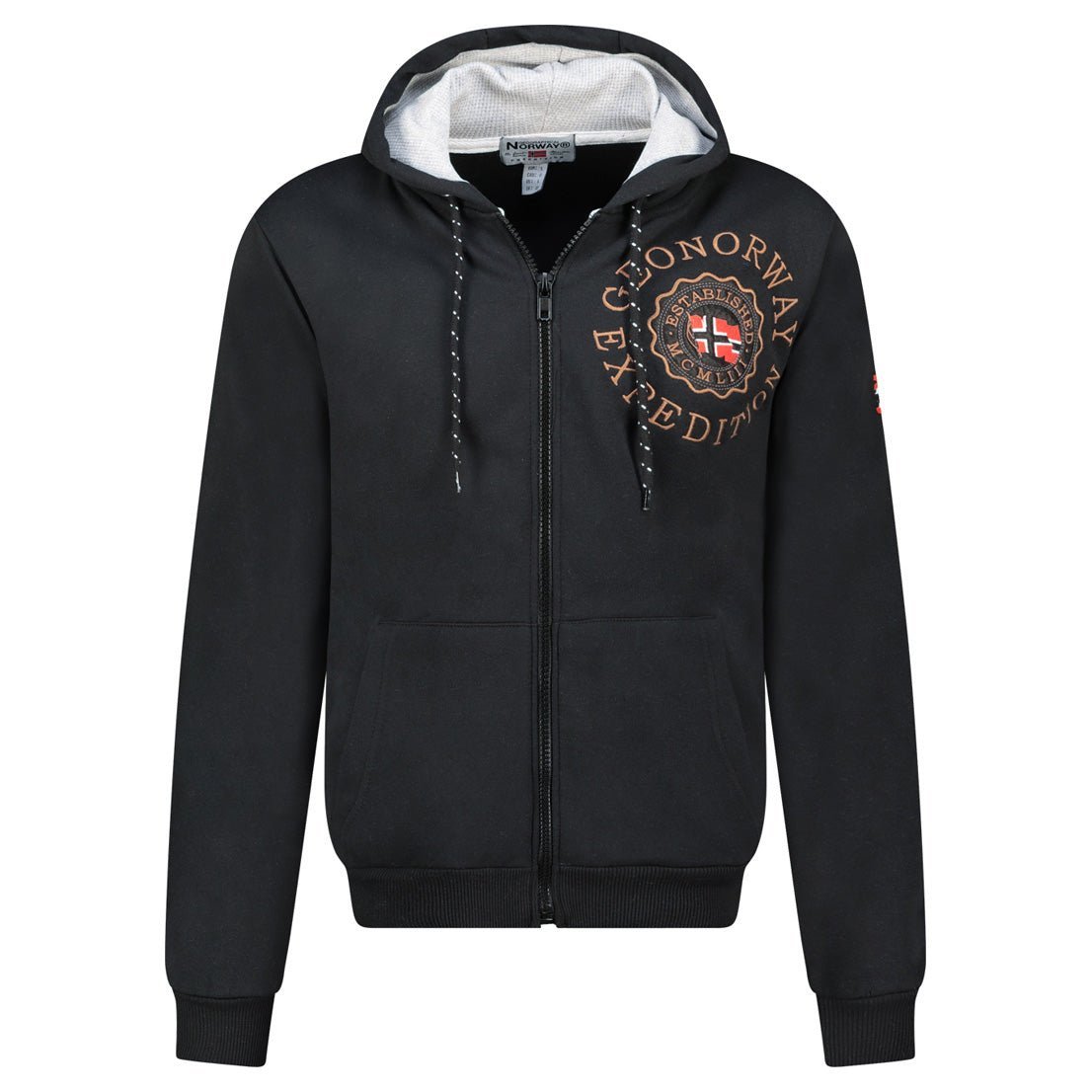 Felpa con cappuccio con stampe e bandiera Geographical Norway GEGANTO Uomo - Geographical Norway GEGANTO_MEN_GRIS_CLAIR_SDB-GEGANTO_MEN_BLANC_SDB-GEGANTO_MEN_GRIS_CLAIR_MDB-GEGANTO_MEN_BLANC_M_SDB-GEGANTO_MEN_GRIS_CLAIR_L_SDB-GEGANTO_MEN_BLANC_L_SDB-GEGANTO_MEN_GRIS_CLAIR_XL_SDB-GEGANTO_MEN_BLANC_XL_SDB-GEGANTO_MEN_GRIS_CLAIR_XXL_SDB-GEGANTO_MEN_BLANC_XXL_SDB