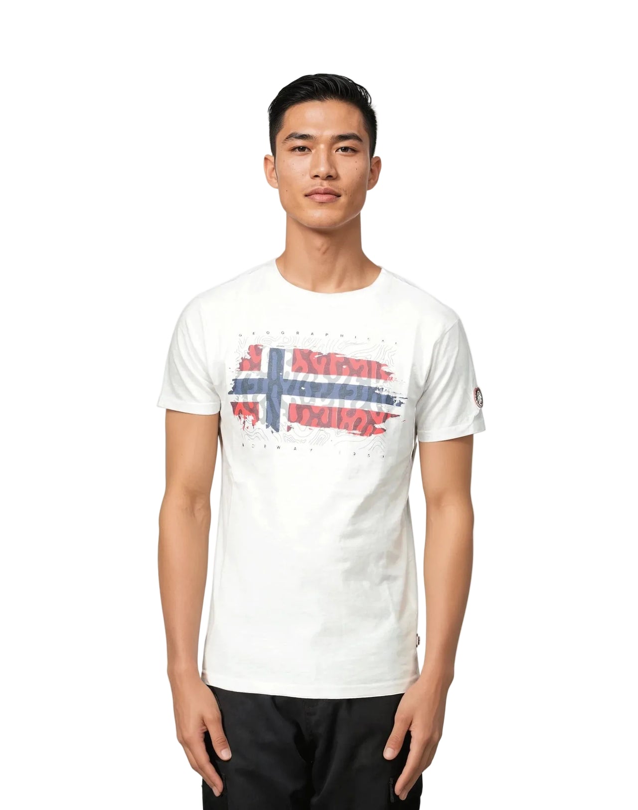 Geographical Norway JOPOGRAPHE - T-Shirt Man Manches Courtes avec Drapeau - Geographical Norway JOPOGRAPH_MEN_CORAIL_SDB-JOPOGRAPH_MEN_BLANC_SDB-JOPOGRAPH_MEN_CORAIL_M_SDB-JOPOGRAPH_MEN_BLANC_M_SDB-JOPOGRAPH_MEN_CORAIL_L_SDB-JOPOGRAPH_MEN_BLANC_L_SDB-JOPOGRAPH_MEN_CORAIL_XL_SDB-JOPOGRAPH_MEN_BLANC_XL_SDB-JOPOGRAPH_MEN_CORAIL_XXL_SDB-JOPOGRAPH_MEN_BLANC_XXL_SDB