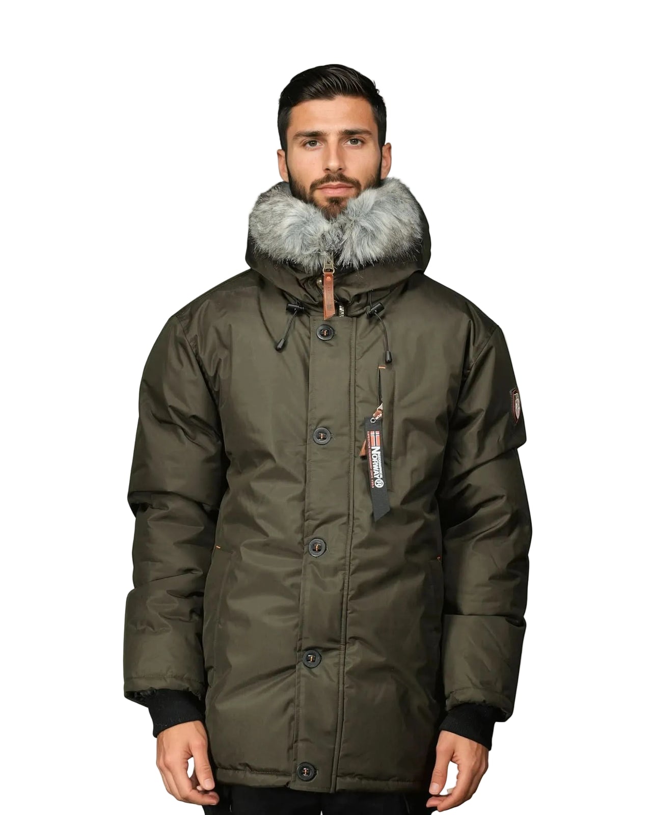 Geographical Norway Darwin Man - Parka con cappuccio e pelliccia - Geographical Norway DARWIN_MEN_NOIR_SDB-DARWIN_MEN_NOIR_M_SDB-DARWIN_MEN_NOIR_L_SDB-DARWIN_MEN_NOIR_XL_SDB-DARWIN_MEN_NOIR_XXL_SDB-DARWIN_MEN_NOIR_3XL_SDB-DARWIN_MEN_KAKI_SDB-DARWIN_MEN_KAKI_M_SDB-DARWIN_MEN_KAKI_L_SDB-DARWIN_MEN_KAKI_XL_SDB