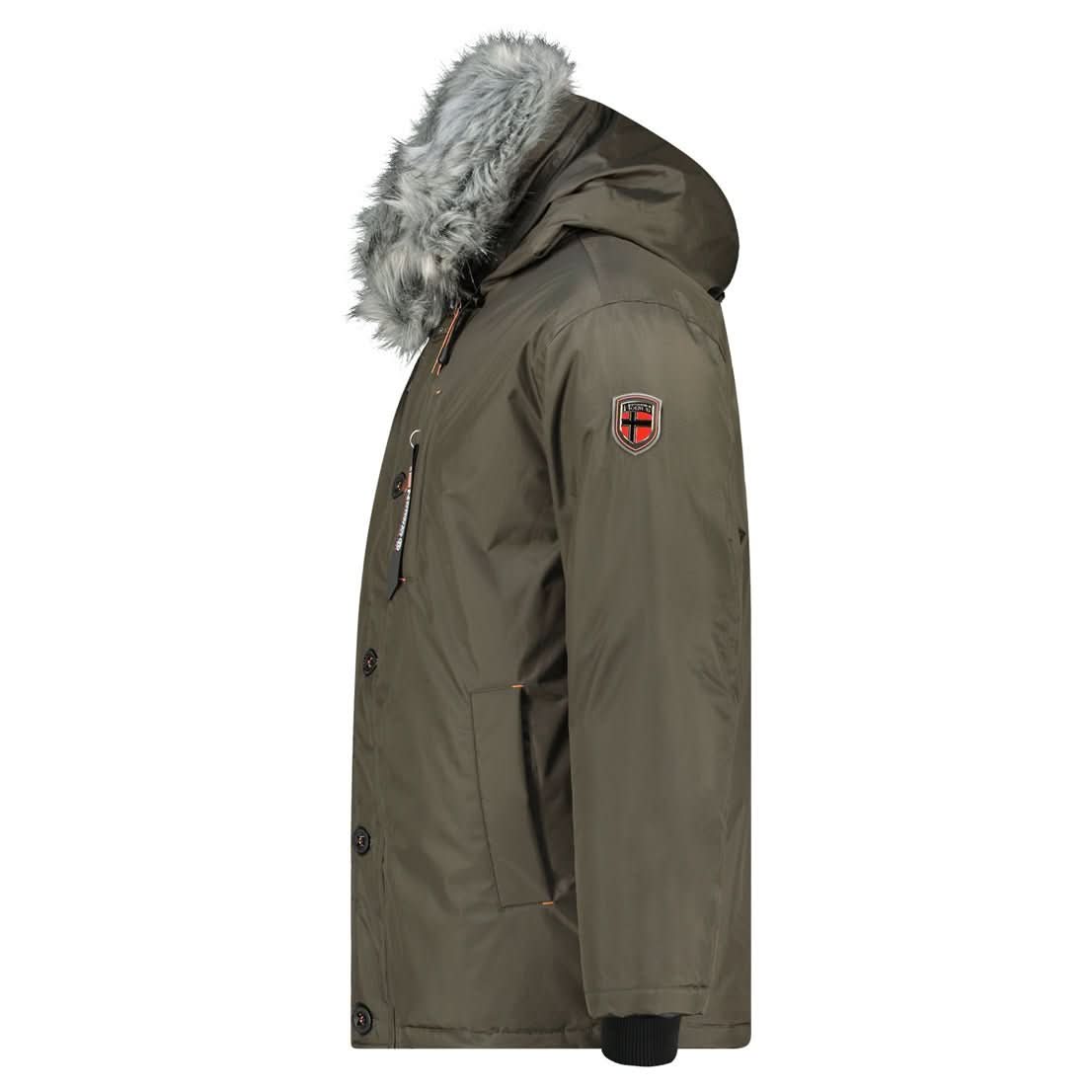 Geographical Norway Darwin Homme - Parka mit Kapuze und Pelz - Geographical Norway DARWIN_MEN_NOIR_S_SDB-DARWIN_MEN_NOIR_M_SDB-DARWIN_MEN_NOIR_L_SDB-.DARWIN_MEN_SCHWARZ_XL_SDB-DARWIN_MEN_SCHWARZ_XXL_SDB-DARWIN_MEN_SCHWARZ_3XL_SDB-DARWIN_MEN_KAKI_S_SDB-DARWIN_MEN_KAKI_M_SDB-DARWIN_MEN_KAKI_L_SDB-DARWIN_MEN_KAKI_XL_SDB