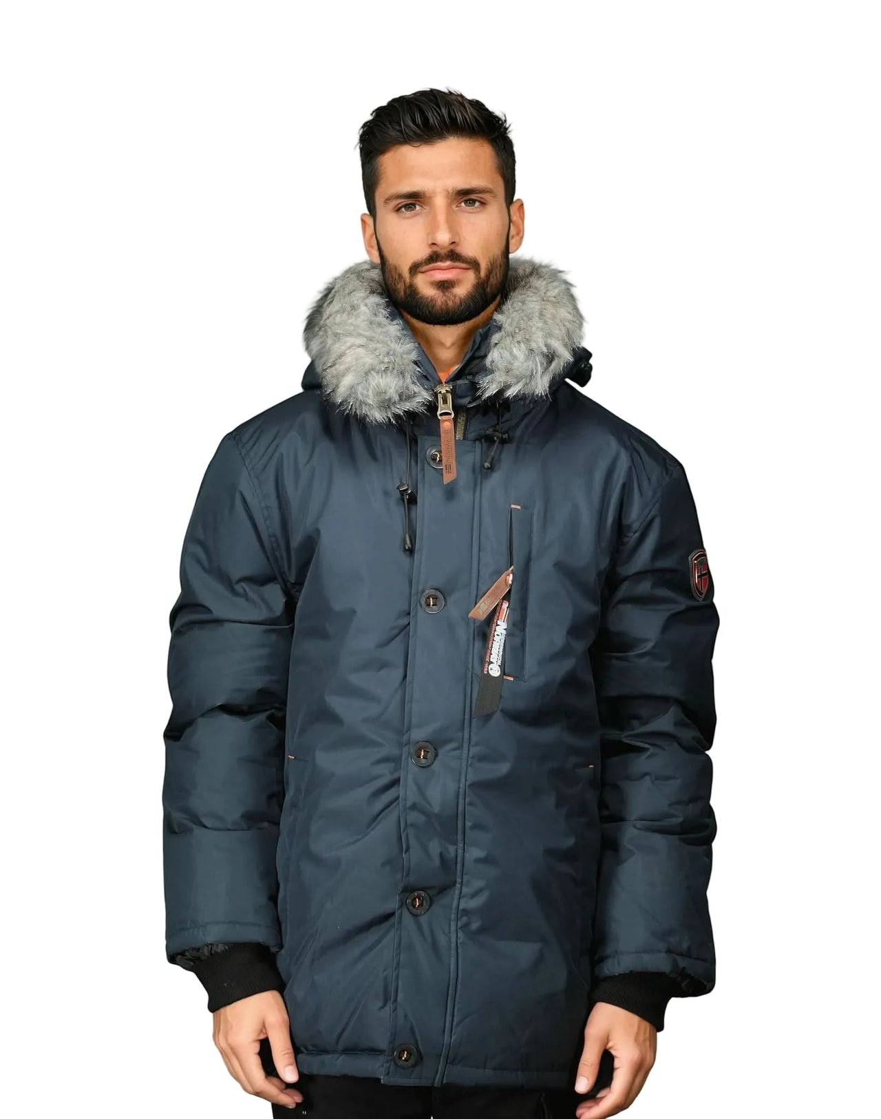 Geographical Norway Darwin Homme - Parka with Hood and Fur - Geographical Norway DARWIN_MEN_NOIR_S_SDB-DARWIN_MEN_NOIR_M_SDB-DARWIN_MEN_NOIR_L_SDB-DARWIN_MEN_NOIR_XL_SDB-DARWIN_MEN_NOIR_XXL_SDB-DARWIN_MEN_NOIR_3XL_SDB-DARWIN_MEN_KAKI_S_SDB-DARWIN_MEN_KAKI_M_SDB-DARWIN_MEN_KAKI_L_SDB-DARWIN_MEN_KAKI_XL_SDB