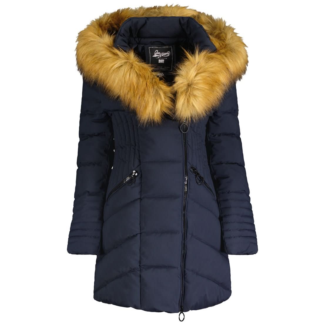 Geographical Norway Chaya Femme - Long Puffer jacket - Geographical Norway CHAYA_LADY_KAKI_S_SDB-CHAYA_LADY_KAKI_M_SDB-CHAYA_LADY_KAKI_L_SDB-CHAYA_LADY_KAKI_XL_SDB-CHAYA_LADY_MARINE_S_SDB-CHAYA_LADY_MARINE_M_SDB-CHAYA_LADY_MARINE_L_SDB-CHAYA_LADY_MARINE_XL_SDB-CHAYA_LADY_MARINE_XXL_SDB-CHAYA_LADY_NOIR_S_SDB