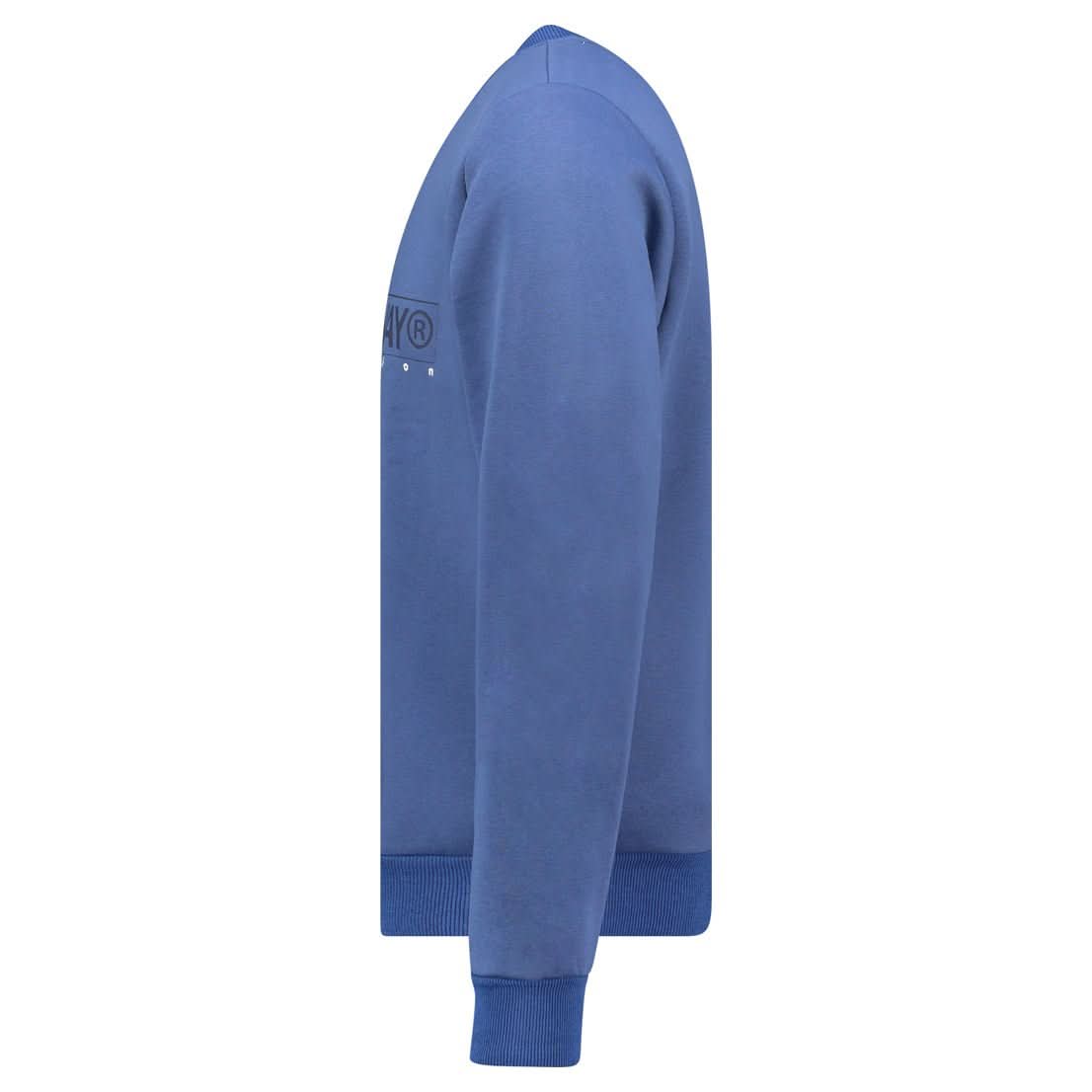 Geographical Norway Gotrun - Men's Sweat Top with Front Print - Geographical Norway GOTRUN_MEN_BLEU_S_SDB-GOTRUN_MEN_BLEU_M_SDB-GOTRUN_MEN_BLEU_L_SDB-GOTRUN_MEN_BLEU_XL_SDB-GOTRUN_MEN_BLEU_XXL_SDB-GOTRUN_MEN_BLEU_3XL_SDB-GOTRUN_MEN_MARINE_S_SDB-GOTRUN_MEN_MARINE_M_SDB-GOTRUN_MEN_MARINE_L_SDB-GOTRUN_MEN_MARINE_XL_SDB