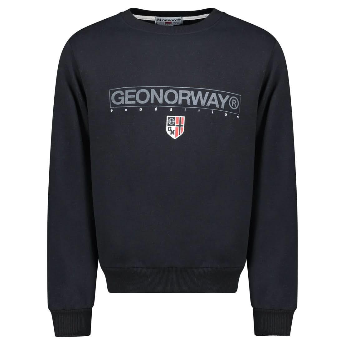 Geographical Norway Gotrun - Sweat Homme Passe-Tête avec Impressions sur le Devant - Geographical Norway GOTRUN_MEN_BLEU_S_SDB-GOTRUN_MEN_BLEU_M_SDB-GOTRUN_MEN_BLEU_L_SDB-GOTRUN_MEN_BLEU_XL_SDB-GOTRUN_MEN_BLEU_XXL_SDB-GOTRUN_MEN_BLEU_3XL_SDB-GOTRUN_MEN_MARINE_S_SDB-GOTRUN_MEN_MARINE_M_SDB-GOTRUN_MEN_MARINE_L_SDB-GOTRUN_MEN_MARINE_XL_SDB