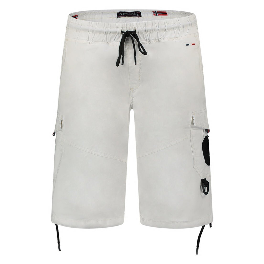 Geographical Norway Pacaro Homme - Bermuda cargo avec poches, badges et lien de serrage - Geographical Norway PACARO_MEN_BLEU_S_SDB-PACARO_MEN_BLEU_M_SDB-PACARO_MEN_BLEU_L_SDB-PACARO_MEN_BLEU_XL_SDB-PACARO_MEN_BLEU_XXL_SDB-PACARO_MEN_BLEU_3XL_SDB-PACARO_MEN_MARINE_S_SDB-PACARO_MEN_MARINE_M_SDB-PACARO_MEN_MARINE_L_SDB-PACARO_MEN_MARINE_XL_SDB