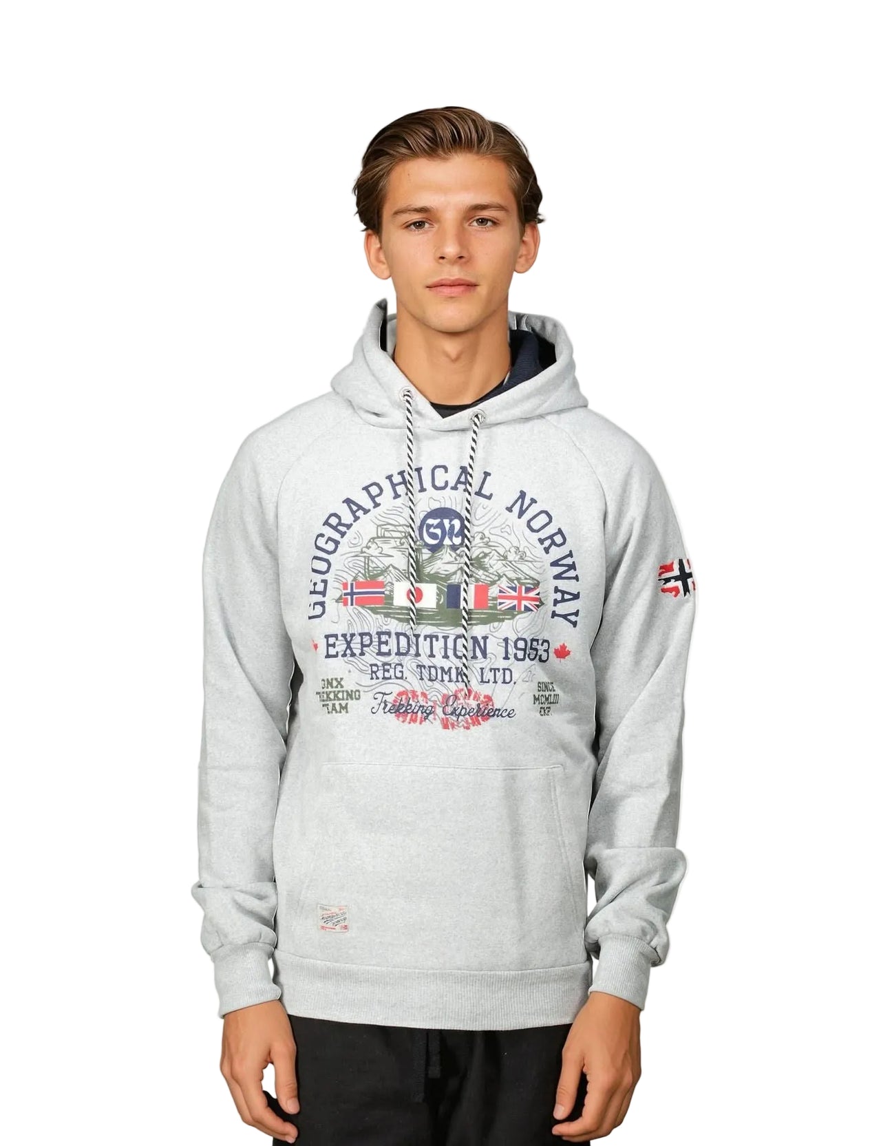 Geographical Geographical Norway Gexpe - Sudadera con capucha y estampado para hombre - Geographical Norway GEXPE_MEN_GRIS_CLAIR_SDB-GEXPE_MEN_GRIS_CLAIR_M_SDB-GEXPE_MEN_GRIS_CLAIR_L_SDB- Sudadera con capucha y estampado para hombreGEXPE_MEN_GRIS_CLAIR_XL_SDB-GEXPE_MEN_GRIS_CLAIR_XXL_SDB-GEXPE_MEN_GRIS_CLAIR_3XL_SDB-GEXPE_MEN_MARINE_S_SDB-GEXPE_MEN_MARINE_M_SDB-GEXPE_MEN_MARINE_L_SDB-GEXPE_MEN_MARINE_XL_SDB