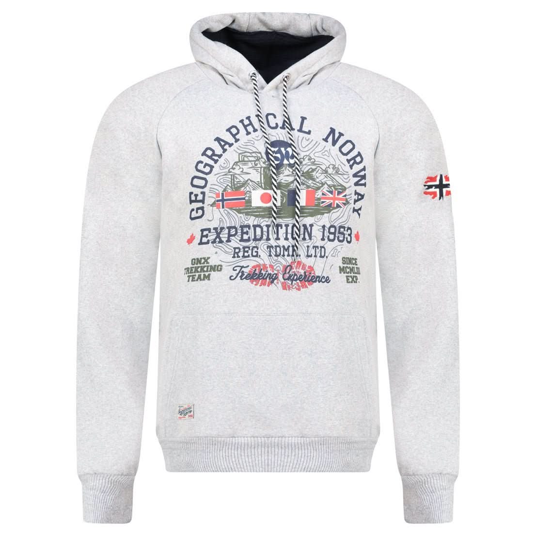 Geographical Geographical Norway Gexpe - Sudadera con capucha y estampado para hombre - Geographical Norway GEXPE_MEN_GRIS_CLAIR_SDB-GEXPE_MEN_GRIS_CLAIR_M_SDB-GEXPE_MEN_GRIS_CLAIR_L_SDB- Sudadera con capucha y estampado para hombreGEXPE_MEN_GRIS_CLAIR_XL_SDB-GEXPE_MEN_GRIS_CLAIR_XXL_SDB-GEXPE_MEN_GRIS_CLAIR_3XL_SDB-GEXPE_MEN_MARINE_S_SDB-GEXPE_MEN_MARINE_M_SDB-GEXPE_MEN_MARINE_L_SDB-GEXPE_MEN_MARINE_XL_SDB