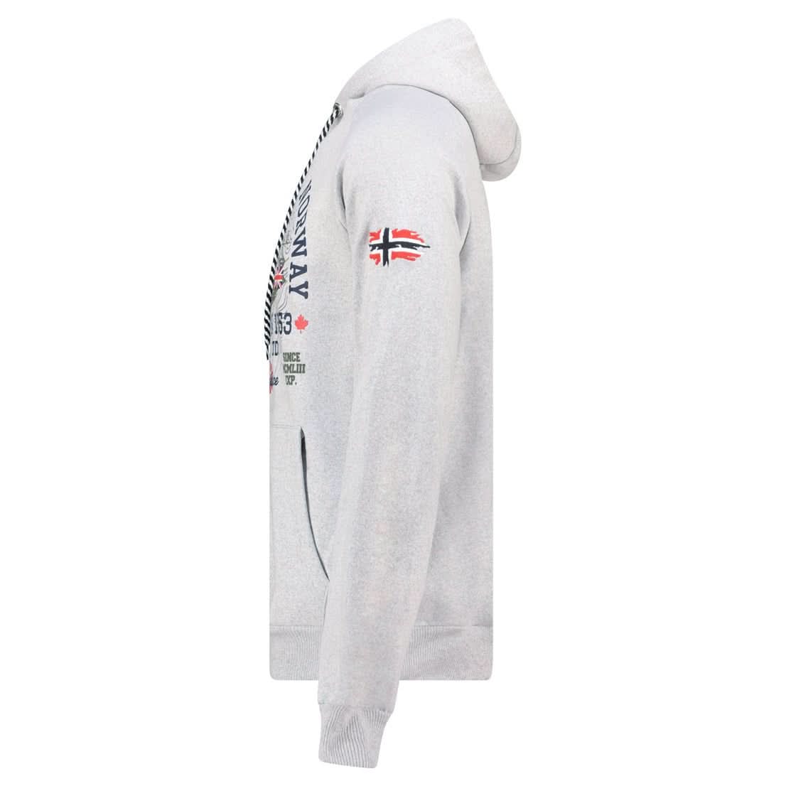 Geographical Norway Gexpe - Sweat à Capuche Homme avec Badge et Impressions - Geographical Norway GEXPE_MEN_GRIS_CLAIR_S_SDB-GEXPE_MEN_GRIS_CLAIR_M_SDB-GEXPE_MEN_GRIS_CLAIR_L_SDB-GEXPE_MEN_GRIS_CLAIR_XL_SDB-GEXPE_MEN_GRIS_CLAIR_XXL_SDB-GEXPE_MEN_GRIS_CLAIR_3XL_SDB-GEXPE_MEN_MARINE_S_SDB-GEXPE_MEN_MARINE_M_SDB-GEXPE_MEN_MARINE_L_SDB-GEXPE_MEN_MARINE_XL_SDB