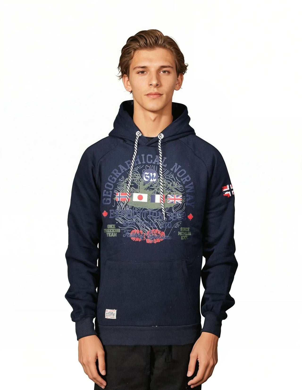 Geographical Norway Gexpe - Felpa con cappuccio da uomo con stemma e stampa - Geographical Norway GEXPE_MEN_GRIS_CLAIR_SDB-GEXPE_MEN_GRIS_CLAIR_M_SDB-GEXPE_MEN_GRIS_CLAIR_L_SDB- Felpa con cappuccio da uomo con stemma e stampaGEXPE_MEN_GRIS_CLAIR_XL_SDB-GEXPE_MEN_GRIS_CLAIR_XXL_SDB-GEXPE_MEN_GRIS_CLAIR_3XL_SDB-GEXPE_MEN_MARINE_SDB-GEXPE_MEN_MARINE_M_SDB-GEXPE_MEN_MARINE_L_SDB-GEXPE_MEN_MARINE_XL_SDB