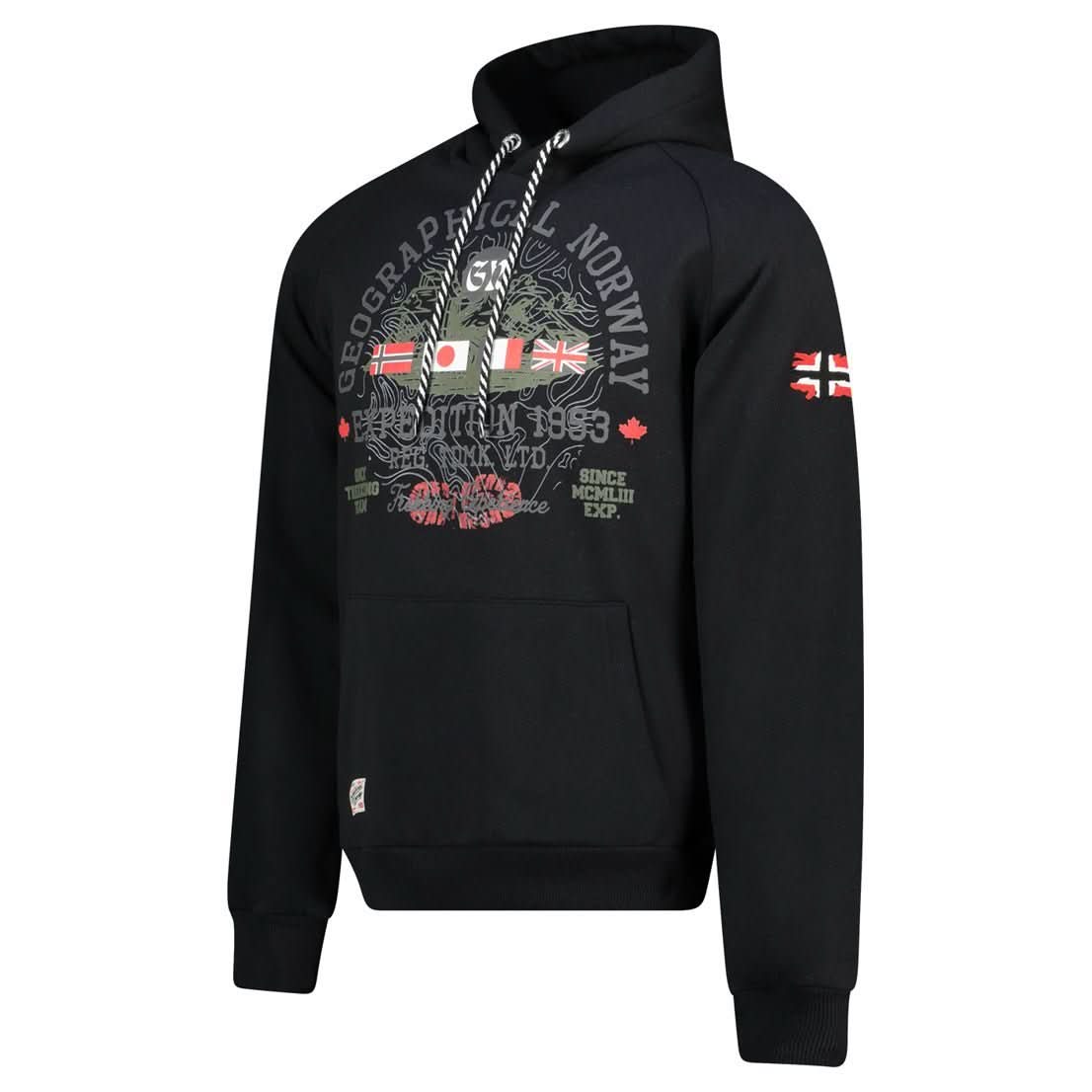 Geographical Norway Gexpe - Felpa con cappuccio da uomo con stemma e stampa - Geographical Norway GEXPE_MEN_GRIS_CLAIR_SDB-GEXPE_MEN_GRIS_CLAIR_M_SDB-GEXPE_MEN_GRIS_CLAIR_L_SDB- Felpa con cappuccio da uomo con stemma e stampaGEXPE_MEN_GRIS_CLAIR_XL_SDB-GEXPE_MEN_GRIS_CLAIR_XXL_SDB-GEXPE_MEN_GRIS_CLAIR_3XL_SDB-GEXPE_MEN_MARINE_SDB-GEXPE_MEN_MARINE_M_SDB-GEXPE_MEN_MARINE_L_SDB-GEXPE_MEN_MARINE_XL_SDB