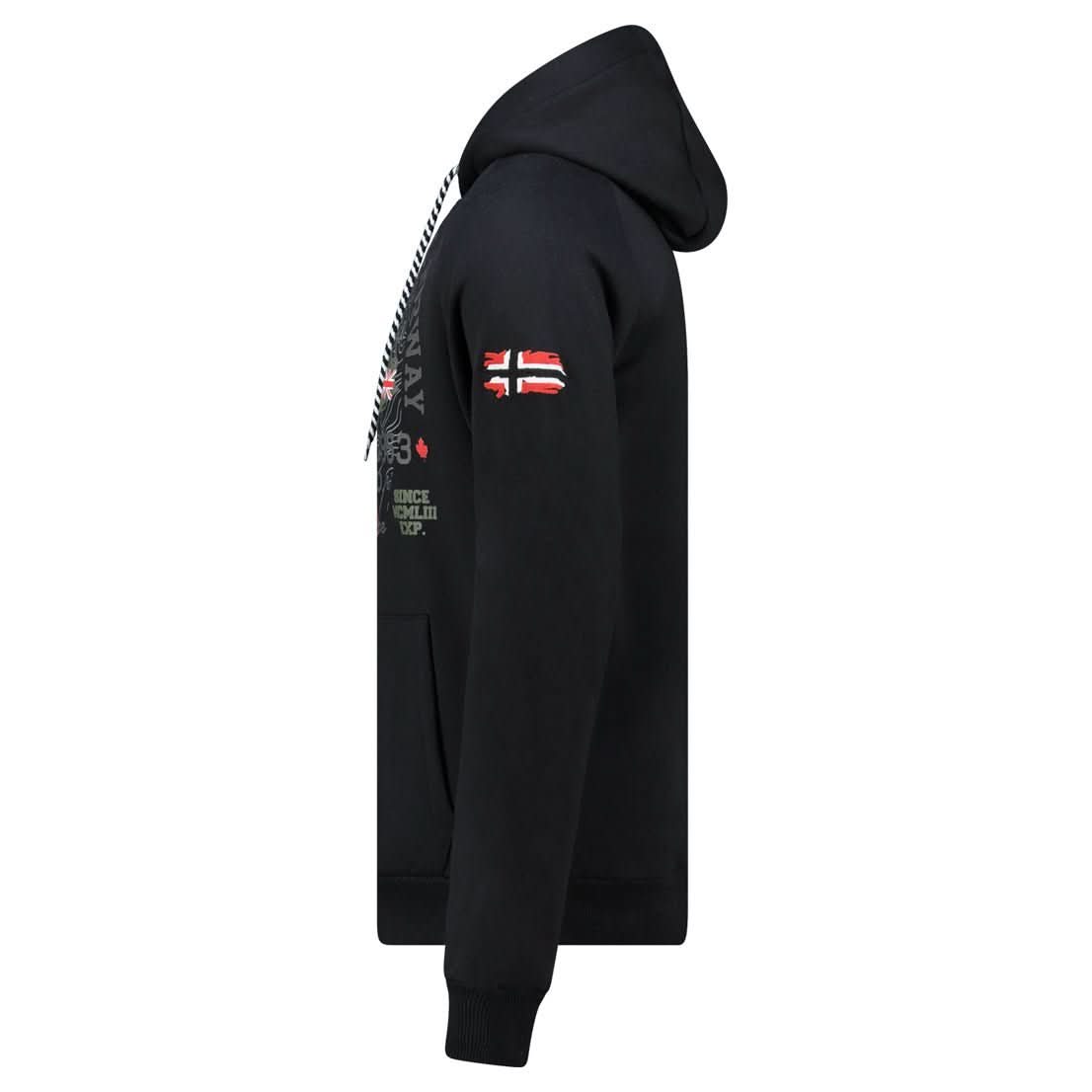 Geographical Norway Gexpe - Sweat à Capuche Homme avec Badge et Impressions - Geographical Norway GEXPE_MEN_GRIS_CLAIR_S_SDB-GEXPE_MEN_GRIS_CLAIR_M_SDB-GEXPE_MEN_GRIS_CLAIR_L_SDB-GEXPE_MEN_GRIS_CLAIR_XL_SDB-GEXPE_MEN_GRIS_CLAIR_XXL_SDB-GEXPE_MEN_GRIS_CLAIR_3XL_SDB-GEXPE_MEN_MARINE_S_SDB-GEXPE_MEN_MARINE_M_SDB-GEXPE_MEN_MARINE_L_SDB-GEXPE_MEN_MARINE_XL_SDB