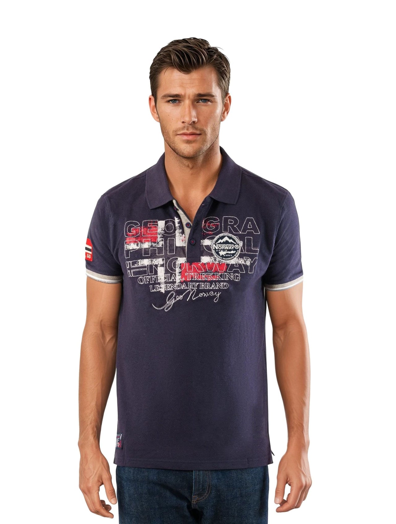 Geographical Norway Kutta Homme - Kurzärmeliges Polo-Shirt - Geographical Norway KUTTA_MEN_GRIS_CLAIR_S_SDB-KUTTA_MEN_GRIS_CLAIR_M_SDB-KUTTA_MEN_GRIS_CLAIR_L_SDB-.KUTTA_MEN_HELLGRAU_XL_SDB-KUTTA_MEN_HELLGRAU_XXL_SDB-KUTTA_MEN_HELLGRAU_3XL_SDB-KUTTA_MEN_MARINE_S_SDB-KUTTA_MEN_MARINE_M_SDB-KUTTA_MEN_MARINE_L_SDB-KUTTA_MEN_MARINE_XL_SDB