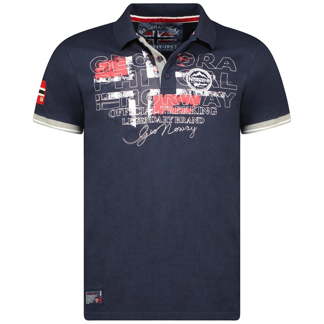 Geographical Norway Kutta Homme - Short-sleeved polo shirt - Geographical Norway KUTTA_MEN_GRIS_CLAIR_S_SDB-KUTTA_MEN_GRIS_CLAIR_M_SDB-KUTTA_MEN_GRIS_CLAIR_L_SDB-KUTTA_MEN_GRIS_CLAIR_XL_SDB-KUTTA_MEN_GRIS_CLAIR_XXL_SDB-KUTTA_MEN_GRIS_CLAIR_3XL_SDB-KUTTA_MEN_MARINE_S_SDB-KUTTA_MEN_MARINE_M_SDB-KUTTA_MEN_MARINE_L_SDB-KUTTA_MEN_MARINE_XL_SDB
