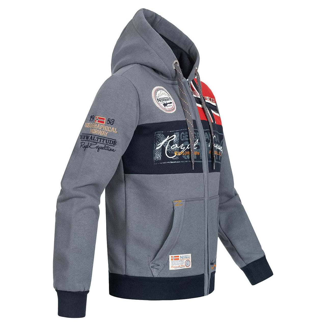 Geographical Norway Flyer Homme - Sweatshirt zippé - Geographical Norway FLYER_MEN_GRIS_CLAIR_S_SDB-FLYER_MEN_BLANC_M_SDB-FLYER_MEN_GRIS_CLAIR_M_SDB-FLYER_MEN_BLANC_L_SDB-FLYER_MEN_GRIS_CLAIR_L_SDB-FLYER_MEN_BLANC_XL_SDB-FLYER_MEN_GRIS_CLAIR_XL_SDB-FLYER_MEN_BLANC_XXL_SDB-FLYER_MEN_BLANC_3XL_SDB-FLYER_MEN_GRIS_CLAIR_XXL_SDB