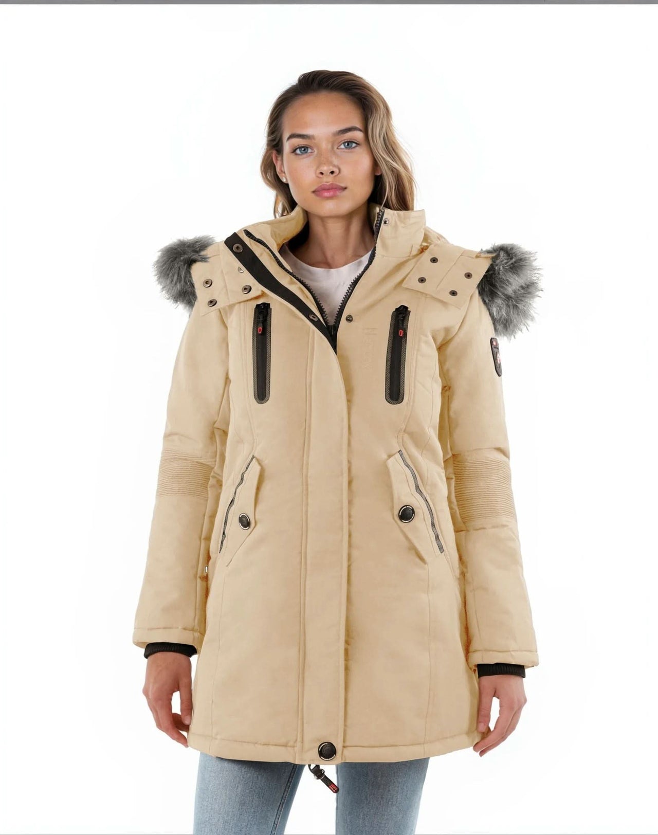 Geographical Norway Coraly Donna - Parka - Geographical Norway CORALY_LADY_BEIGE_SDB-CORALY_LADY_BEIGE_M_SDB-CORALY_LADY_BEIGE_L_SDB-CORALY_LADY_BEIGE_XL_SDB-CORALY_LADY_BEIGE_XXL_SDB-CORALY_LADY_KAKI_SDB-CORALY_LADY_KAKI_M_SDB-CORALY_LADY_KAKI_L_SDB-CORALY_LADY_KAKI_XL_SDB-CORALY_LADY_KAKI_XXL_SDB