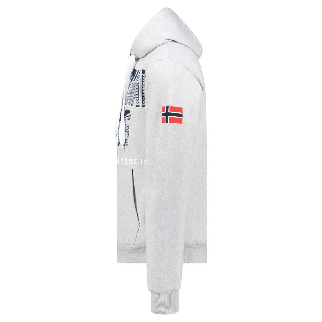 Geographical Norway GASPER Homme - Sweat à Capuche Zippé avec Impressions et Drapeau - Geographical Norway GASPER_MEN_ROUGE_S_SDB-GASPER_MEN_NOIR_S_SDB-GASPER_MEN_BLANC_S_SDB-GASPER_MEN_MARINE_S_SDB-GASPER_MEN_GRIS_CLAIR_S_SDB-GASPER_MEN_BLANC_M_SDB-GASPER_MEN_MARINE_M_SDB-GASPER_MEN_GRIS_CLAIR_M_SDB-GASPER_MEN_NOIR_M_SDB-GASPER_MEN_ROUGE_M_SDB