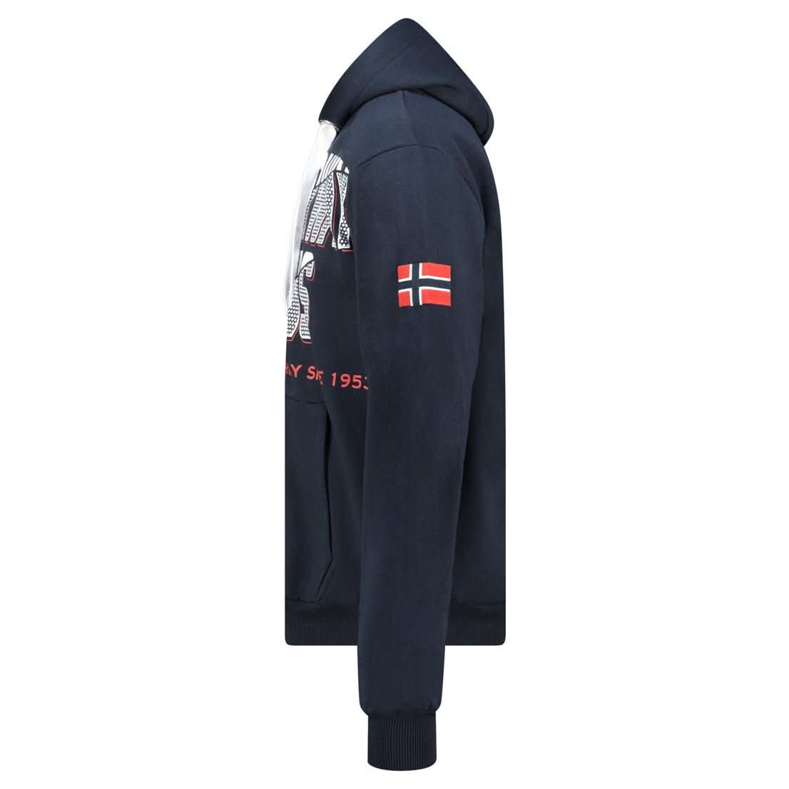 Geographical Norway GASPER Homme - Zip-Hoodie mit Aufdrucken und Flagge - Geographical Norway GASPER_MEN_ROUGE_S_SDB-GASPER_MEN_NOIR_S_SDB-GASPER_MEN_BLANC_S_SDB-.GASPER_MEN_MARINE_S_SDB-GASPER_MEN_HELLGRAU_S_SDB-GASPER_MEN_WEISS_M_SDB-GASPER_MEN_MARINE_M_SDB-GASPER_MEN_GRAU_HELLGRAU_M_SDB-GASPER_MEN_SCHWARZ_M_SDB-GASPER_MEN_ROT_M_SDB