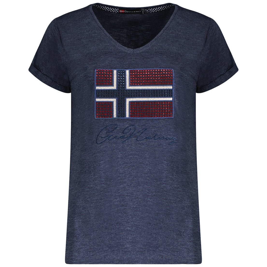 Geographical Norway Joisette Femme - T-Shirt Kurzarm V-Ausschnitt - Geographical Norway JOISETTE_LADY_GRIS_CLAIR_S_SDB-JOISETTE_LADY_ROUGE_S_SDB-JOISETTE_LADY_BLANC_S_S_SDB-.JOISETTE_LADY_MARINE_S_SDB-JOISETTE_LADY_BLANC_M_SDB-JOISETTE_LADY_MARINE_L_SDB-JOISETTE_LADY_ROUGE_M_SDB-JOISETTE_LADY_GRIS_CLAIR_M_SDB-JOISETTE_LADY_MARINE_XL_SDB-JOISETTE_LADY_BLANC_L_SDB