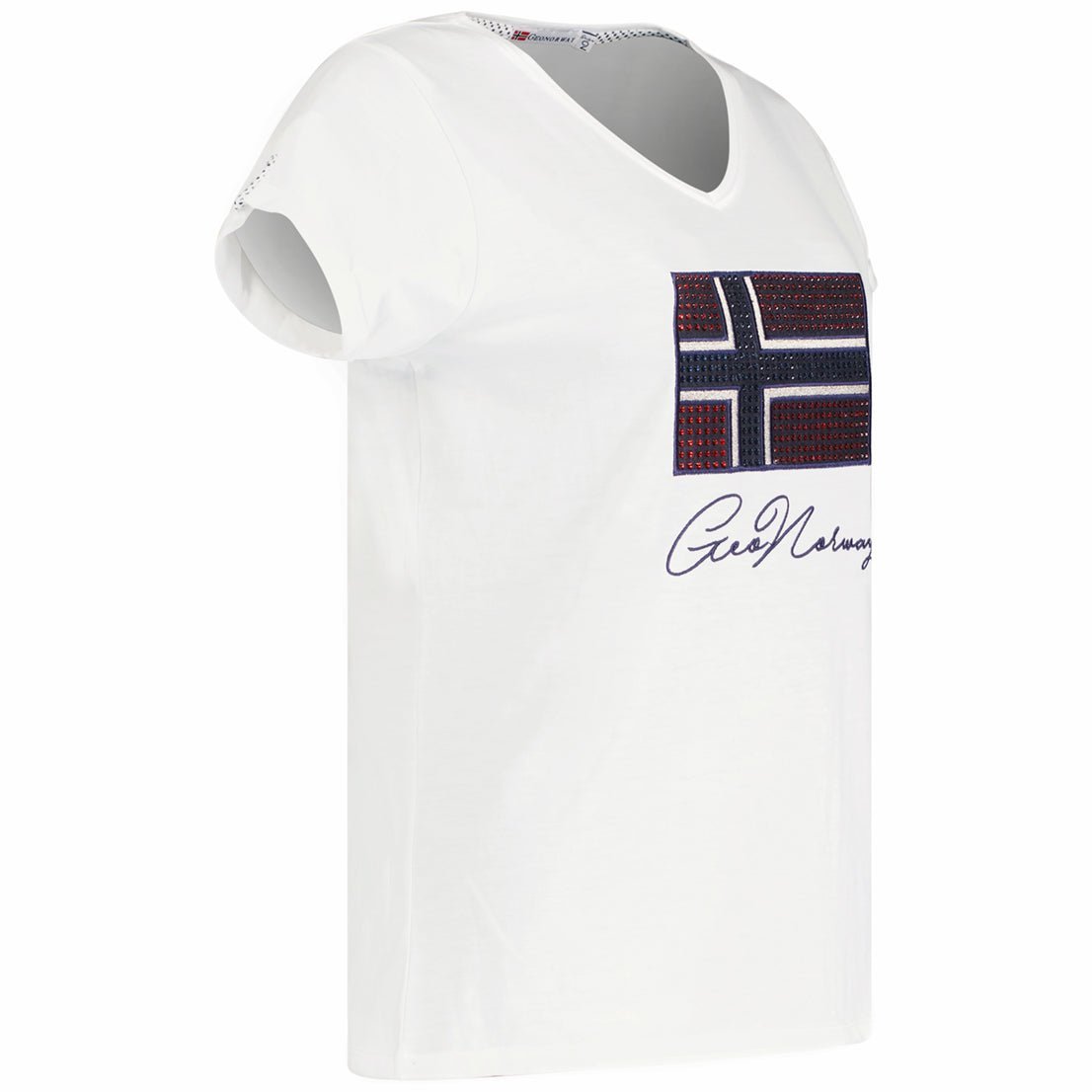 Geographical Norway Joisette Femme - T-shirt Short Sleeve V-Neck - Geographical Norway JOISETTE_LADY_GRIS_CLAIR_SDB-JOISETTE_LADY_ROUGE_SDB-JOISETTE_LADY_BLANC_SDB-JOISETTE_LADY_MARINE_S_SDB-JOISETTE_LADY_BLANC_M_SDB-JOISETTE_LADY_MARINE_L_SDB-JOISETTE_LADY_ROUGE_M_SDB-JOISETTE_LADY_GRIS_CLAIR_M_SDB-JOISETTE_LADY_MARINE_XL_SDB-JOISETTE_LADY_BLANC_L_SDB