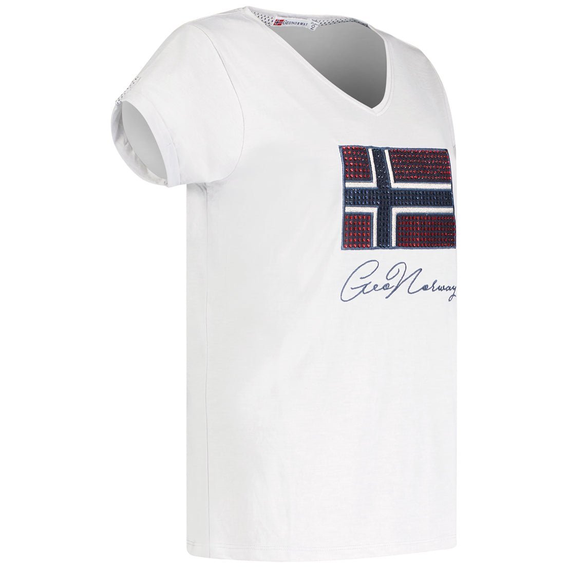 Geographical Norway Joisette Mujer - Camiseta de manga corta y cuello en V - Geographical Norway JOISETTE_LADY_GRIS_CLAIR_SDB-JOISETTE_LADY_ROUGE_SDB-JOISETTE_LADY_BLANC_SDB-JOISETTE_LADY_MARINE_S_SDB-JOISETTE_LADY_BLANC_M_SDB-JOISETTE_LADY_MARINE_L_SDB-JOISETTE_LADY_ROUGE_M_SDB-JOISETTE_LADY_GRIS_CLAIR_M_SDB-JOISETTE_LADY_MARINE_XL_SDB-JOISETTE_LADY_BLANC_L_SDB