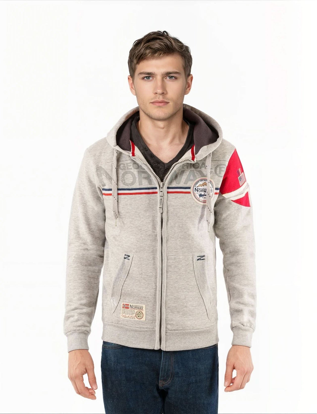 Geographical Norway Faponie Homme - Sweat homme à capuche - Geographical Norway FAPONIE_MEN_GRIS_CLAIR_S_SDB-FAPONIE_MEN_GRIS_CLAIR_M_SDB-FAPONIE_MEN_GRIS_CLAIR_L_SDB-FAPONIE_MEN_GRIS_CLAIR_XL_SDB-FAPONIE_MEN_GRIS_CLAIR_XXL_SDB-FAPONIE_MEN_GRIS_FONCE_S_SDB-FAPONIE_MEN_GRIS_FONCE_M_SDB-FAPONIE_MEN_GRIS_FONCE_L_SDB-FAPONIE_MEN_GRIS_FONCE_XL_SDB-FAPONIE_MEN_GRIS_FONCE_XXL_SDB