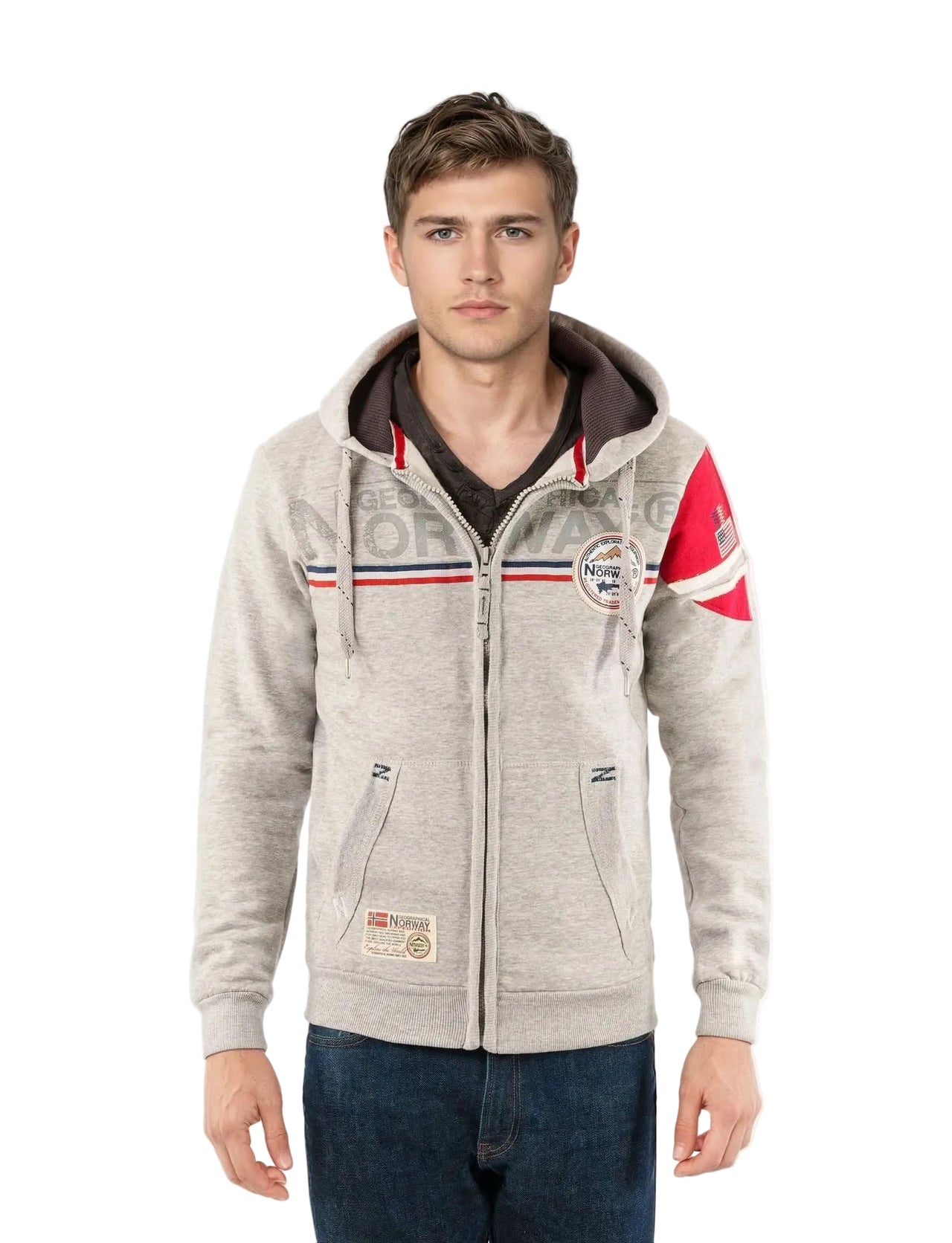 Geographical Norway Faponie Hombre - Sudadera con capucha Hombre - Geographical Norway FAPONIE_MEN_GRIS_CLAIR_SDB-FAPONIE_MEN_GRIS_CLAIR_M_SDB-FAPONIE_MEN_GRIS_CLAIR_L_SDB-FAPONIE_MEN_GRIS_CLAIR_XL_SDB-FAPONIE_MEN_GRIS_CLAIR_XXL_SDB-FAPONIE_MEN_GRIS_FONCE_S_SDB-FAPONIE_MEN_GRIS_FONCE_M_SDB-FAPONIE_MEN_GRIS_FONCE_L_SDB-FAPONIE_MEN_GRIS_FONCE_XL_SDB-FAPONIE_MEN_GRIS_FONCE_XXL_SDB