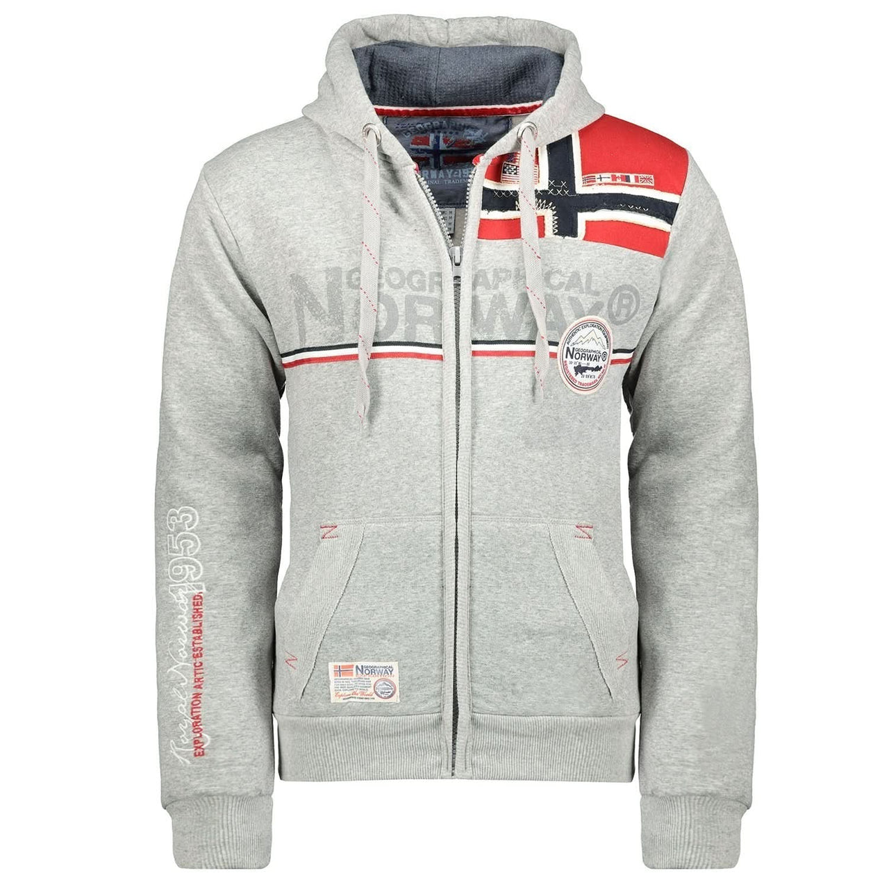 Geographical Norway Faponie Man - Men's hooded sweatshirt - Geographical Norway FAPONIE_MEN_GRIS_CLAIR_SDB-FAPONIE_MEN_GRIS_CLAIR_M_SDB-FAPONIE_MEN_GRIS_CLAIR_L_SDB-FAPONIE_MEN_GRIS_CLAIR_XL_SDB-FAPONIE_MEN_GRIS_CLAIR_XXL_SDB-FAPONIE_MEN_GRIS_FONCE_S_SDB-FAPONIE_MEN_GRIS_FONCE_M_SDB-FAPONIE_MEN_GRIS_FONCE_L_SDB-FAPONIE_MEN_GRIS_FONCE_XL_SDB-FAPONIE_MEN_GRIS_FONCE_XXL_SDB