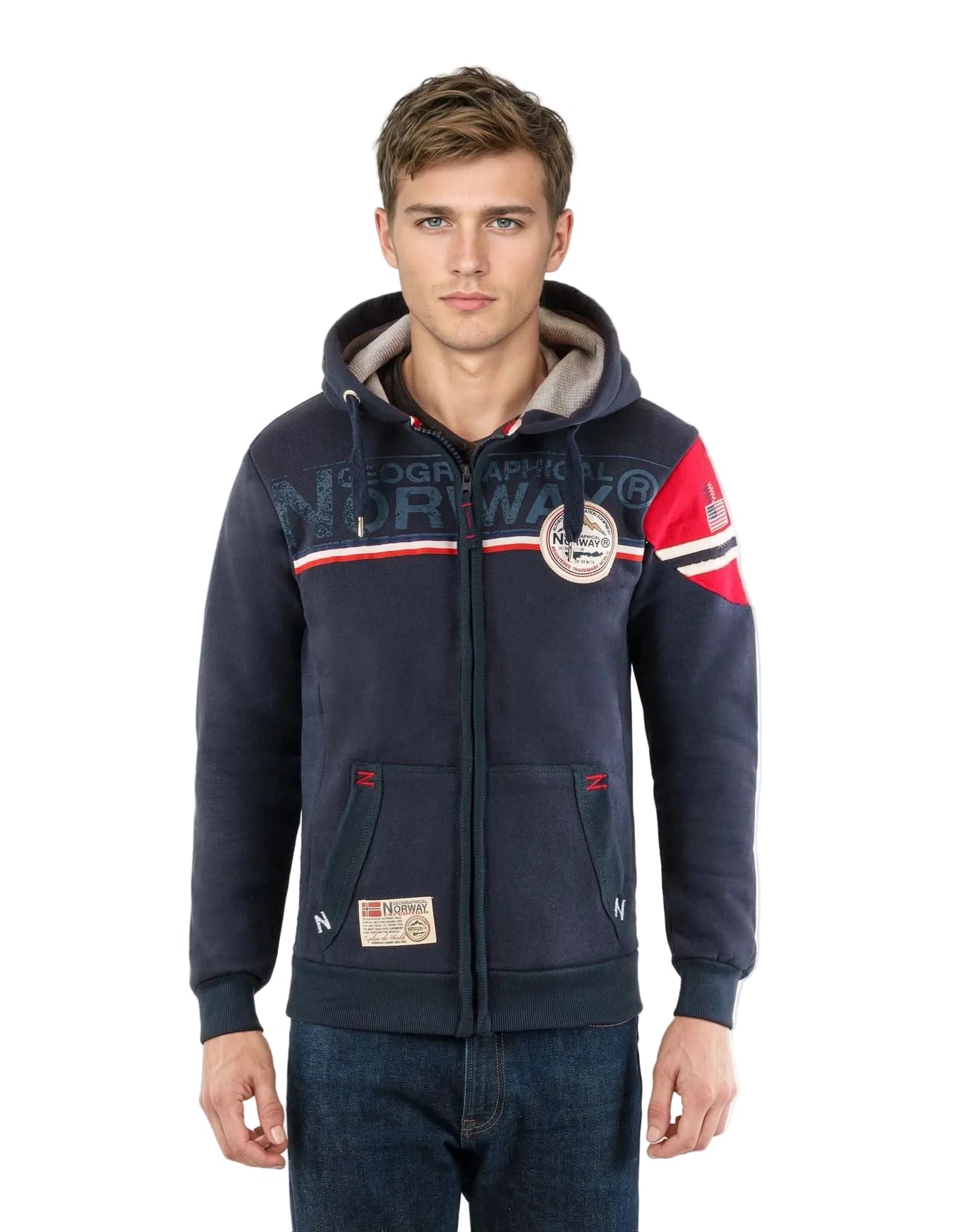 Geographical Norway Faponie Man - Men's hooded sweatshirt - Geographical Norway FAPONIE_MEN_GRIS_CLAIR_SDB-FAPONIE_MEN_GRIS_CLAIR_M_SDB-FAPONIE_MEN_GRIS_CLAIR_L_SDB-FAPONIE_MEN_GRIS_CLAIR_XL_SDB-FAPONIE_MEN_GRIS_CLAIR_XXL_SDB-FAPONIE_MEN_GRIS_FONCE_S_SDB-FAPONIE_MEN_GRIS_FONCE_M_SDB-FAPONIE_MEN_GRIS_FONCE_L_SDB-FAPONIE_MEN_GRIS_FONCE_XL_SDB-FAPONIE_MEN_GRIS_FONCE_XXL_SDB