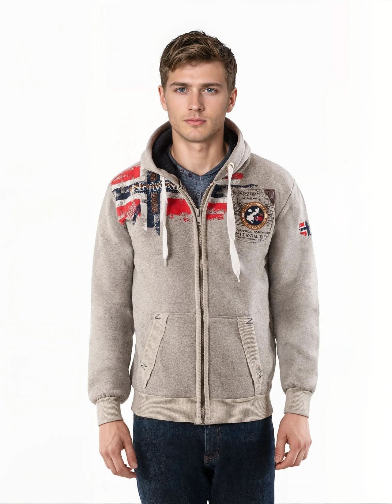 Geographical Norway Fespote Homme - Sweat à capuche - Geographical Norway FESPOTE_MEN_GRIS_CLAIR_S_SDB-FESPOTE_MEN_GRIS_CLAIR_M_SDB-FESPOTE_MEN_GRIS_CLAIR_L_SDB-FESPOTE_MEN_GRIS_CLAIR_XL_SDB-FESPOTE_MEN_GRIS_CLAIR_XXL_SDB-FESPOTE_MEN_GRIS_CLAIR_3XL_SDB-FESPOTE_MEN_GRIS_FONCE_S_SDB-FESPOTE_MEN_GRIS_FONCE_M_SDB-FESPOTE_MEN_GRIS_FONCE_L_SDB-FESPOTE_MEN_GRIS_FONCE_XL_SDB