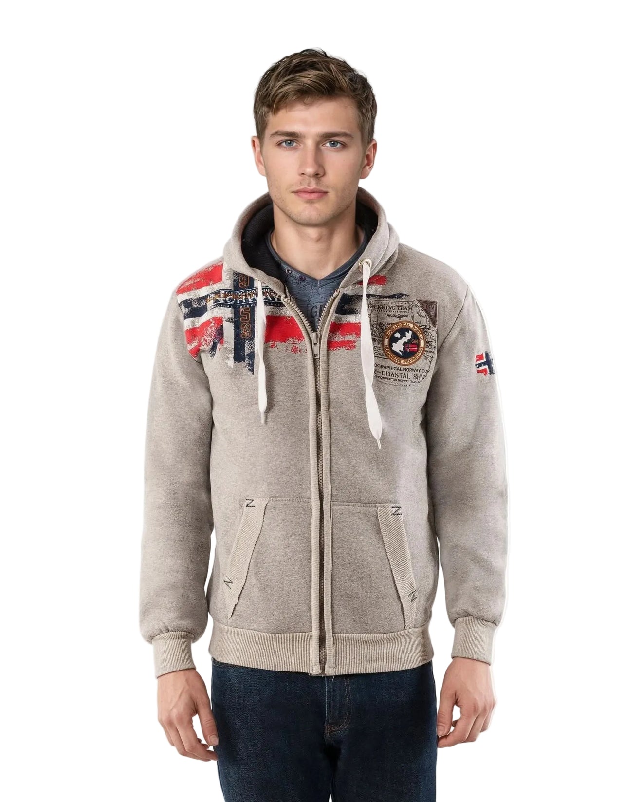Geographical Norway Fespote Homme - Sweat à capuche - Geographical Norway FESPOTE_MEN_GRIS_CLAIR_S_SDB-FESPOTE_MEN_GRIS_CLAIR_M_SDB-FESPOTE_MEN_GRIS_CLAIR_L_SDB-FESPOTE_MEN_GRIS_CLAIR_XL_SDB-FESPOTE_MEN_GRIS_CLAIR_XXL_SDB-FESPOTE_MEN_GRIS_CLAIR_3XL_SDB-FESPOTE_MEN_GRIS_FONCE_S_SDB-FESPOTE_MEN_GRIS_FONCE_M_SDB-FESPOTE_MEN_GRIS_FONCE_L_SDB-FESPOTE_MEN_GRIS_FONCE_XL_SDB