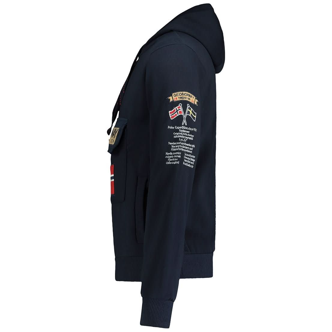 Gymclass Geo Norway Homme - Sweat à Capuche - Geographical Norway GYMCLASS_MEN_ROUGE_S_EO_SDB-GYMCLASS_MEN_NOIR_S_EO_SDB-GYMCLASS_MEN_MARINE_S_EO_SDB-GYMCLASS_MEN_GRIS_FONCE_M_EO_SDB-GYMCLASS_MEN_KAKI_L_EO_SDB