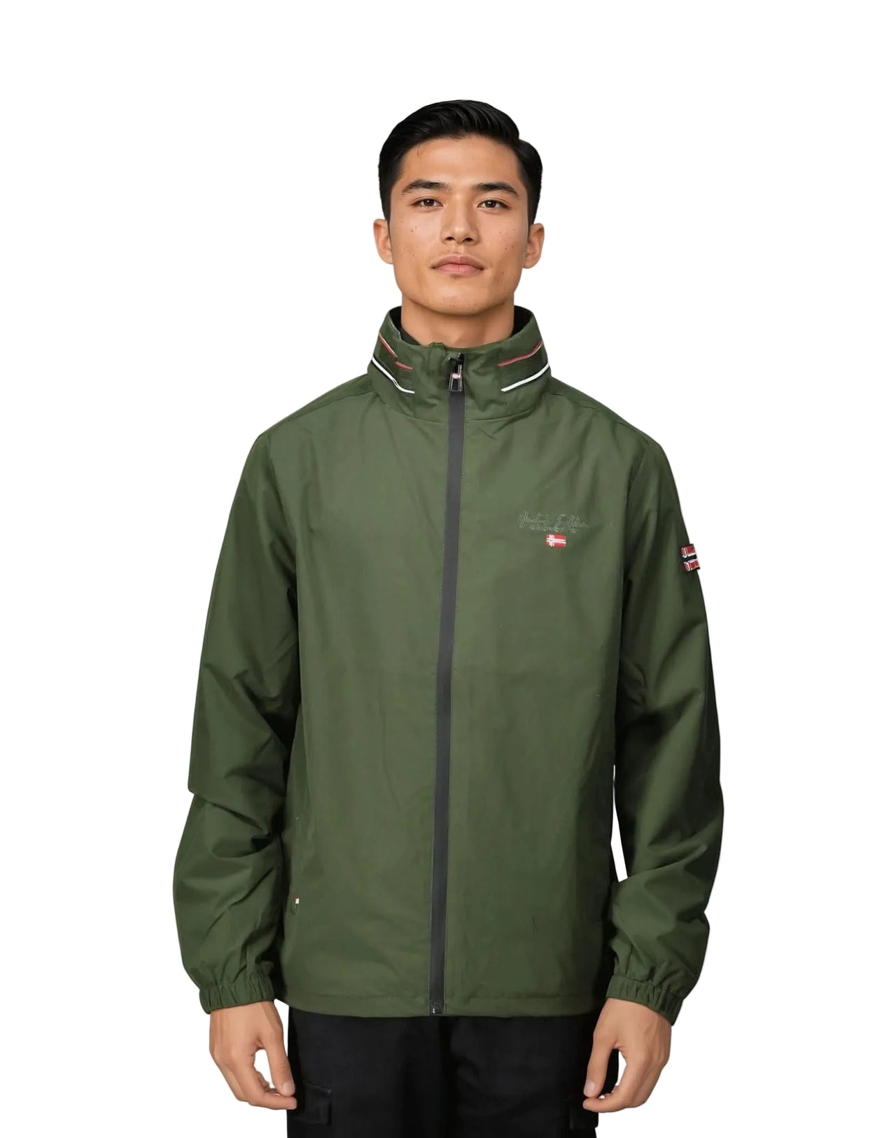 Geographical Norway Birmo Uomo - Giacca leggera idrorepellente con collo alto - Geographical Norway BIRMO_MEN_KAKI_SDB-BIRMO_MEN_KAKI_M_SDB-BIRMO_MEN_KAKI_L_SDB-BIRMO_MEN_KAKI_XL_SDB-BIRMO_MEN_KAKI_XXL_SDB-BIRMO_MEN_KAKI_3XL_SDB