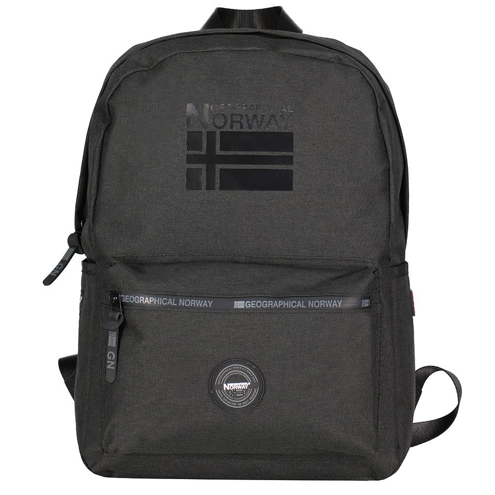 Geographical Norway Santos - Zaino con tasca frontale con zip, stampe e bandiera - Geographical Norway SANTOS_SAC_MARINE_SDB-1-SANTOS_SAC_MARINE_SDB-5-SANTOS_SAC_KAKI_SDB-SANTOS_SAC_NOIR_SDB