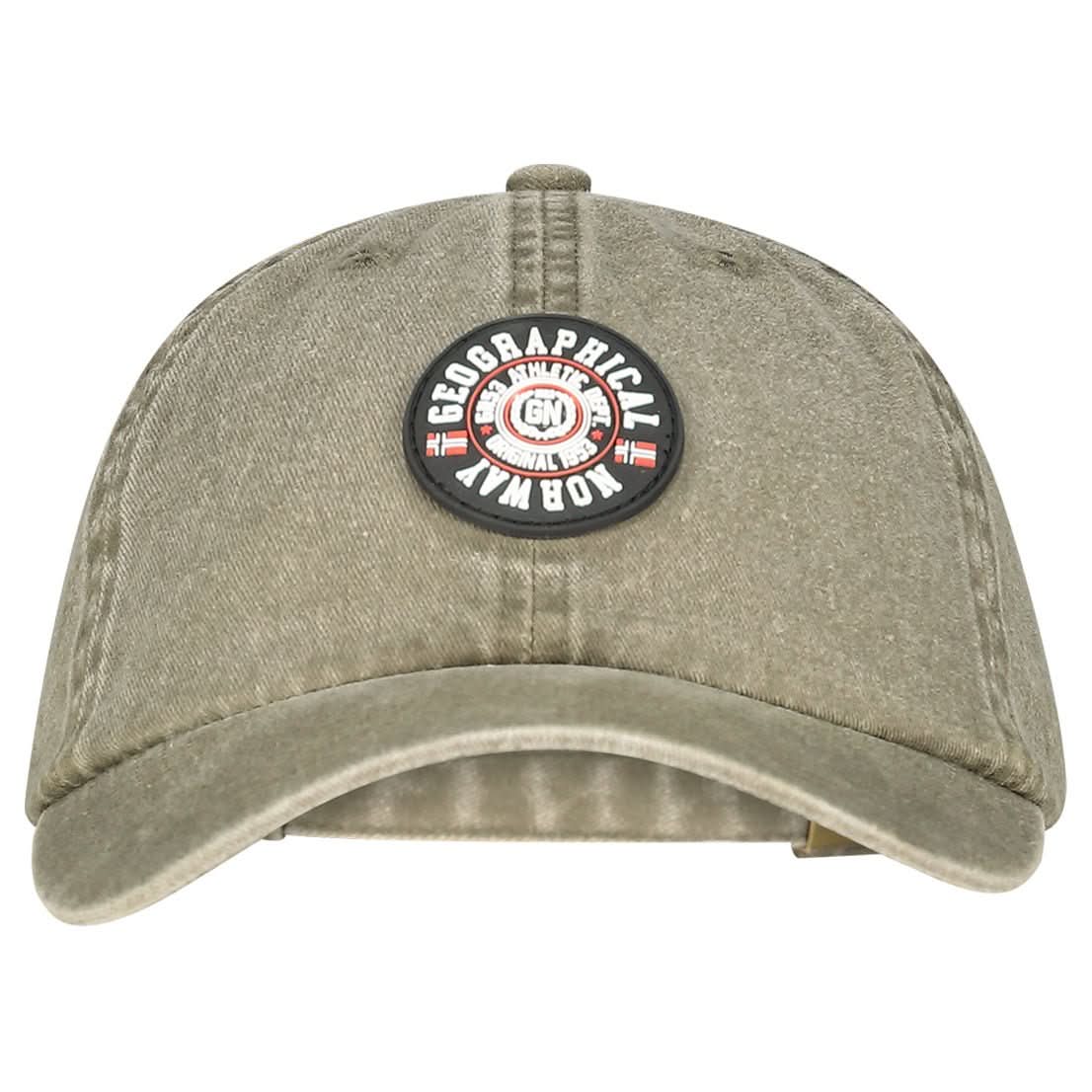 Geographical Norway Warren - Adjustable cotton cap with badge - Geographical Norway WARREN_CAP_GRIS_FONCE-WARREN_CAP_KAKI-WARREN_CAP_MARINE