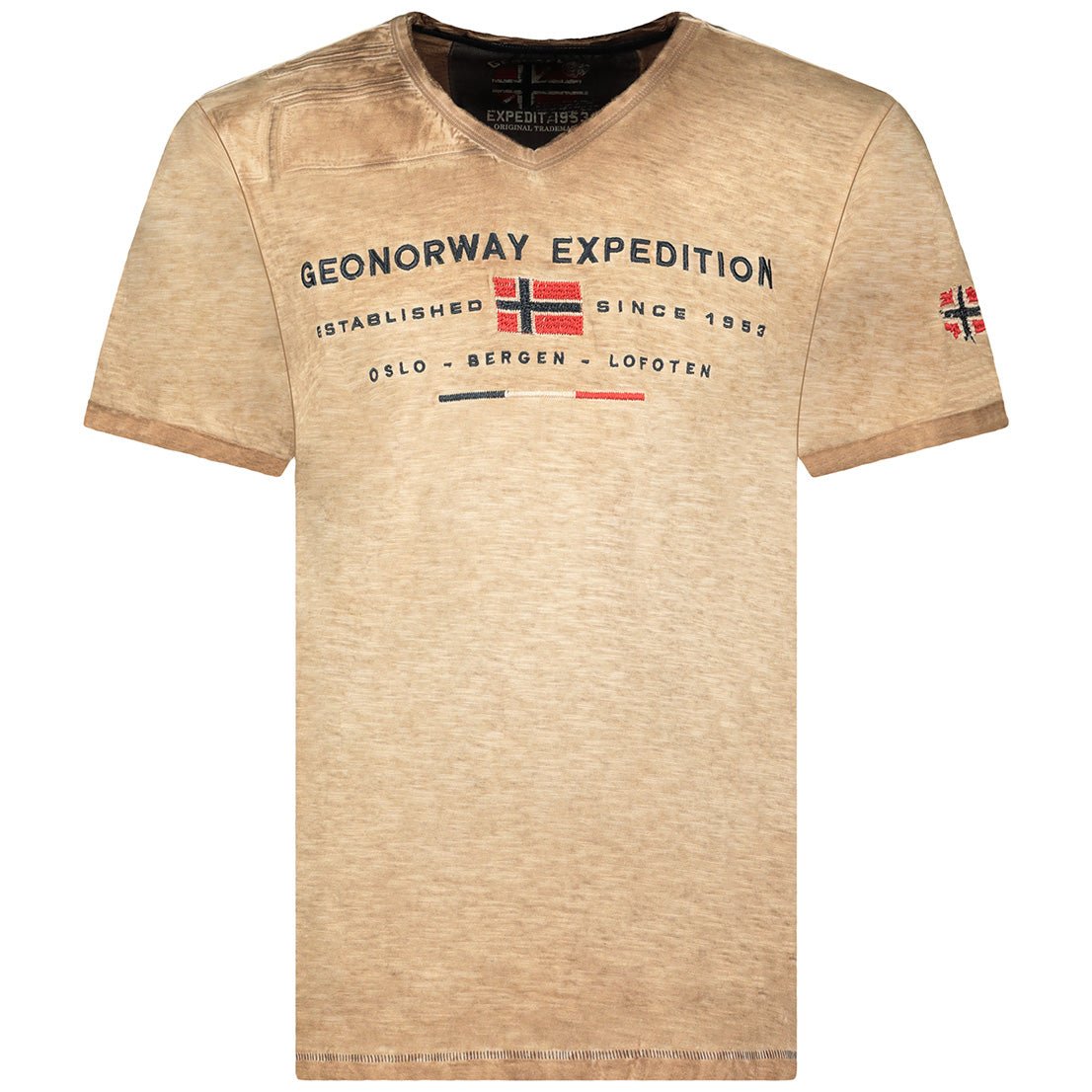 Geographical Norway Geographical Norway Jiwash Homme - Camiseta cuello pico hombre - Geographical Norway JIWASH_MEN_BLANC_BLEU_ROYAL_XL_SDB-JIWASH_MEN_BLANC_BLEU_ROYAL_XXL_SDB-JIWASH_MEN_BEIGE_M_SDB-JIWASH_MEN_BEIGE_L_SDB-JIWASH_MEN_BEIGE_XL_SDB-JIWASH_MEN_BEIGE_XXL_SDB-JIWASH_MEN_BLUE_M_SDB-JIWASH_MEN_BLUE_L_SDB-JIWASH_MEN_BLUE_3XL_SDB-JIWASH_MEN_GREY_FONCE_M_SDB