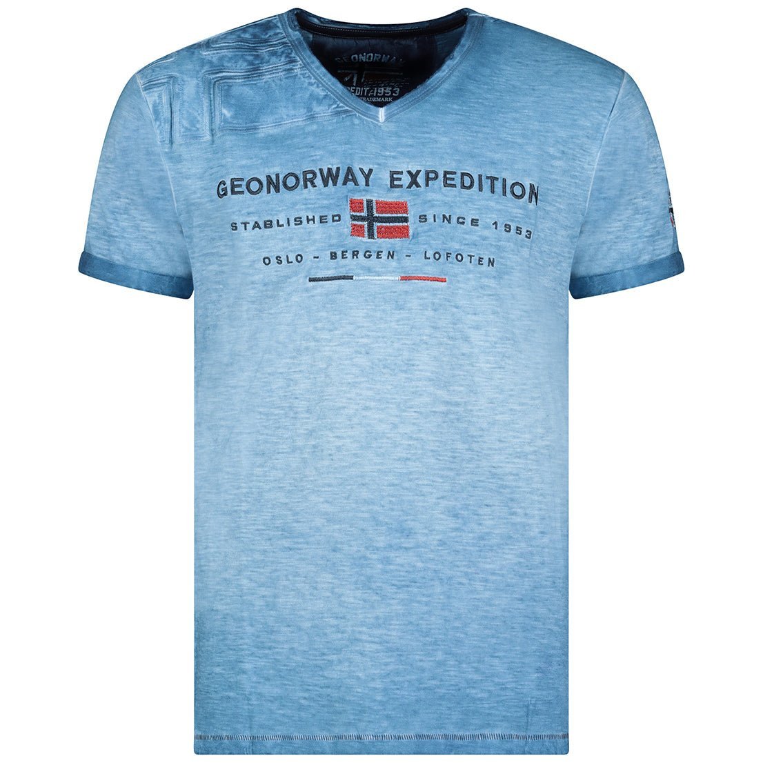 Geographical Norway Geographical Norway Jiwash Homme - Camiseta cuello pico hombre - Geographical Norway JIWASH_MEN_BLANC_BLEU_ROYAL_XL_SDB-JIWASH_MEN_BLANC_BLEU_ROYAL_XXL_SDB-JIWASH_MEN_BEIGE_M_SDB-JIWASH_MEN_BEIGE_L_SDB-JIWASH_MEN_BEIGE_XL_SDB-JIWASH_MEN_BEIGE_XXL_SDB-JIWASH_MEN_BLUE_M_SDB-JIWASH_MEN_BLUE_L_SDB-JIWASH_MEN_BLUE_3XL_SDB-JIWASH_MEN_GREY_FONCE_M_SDB